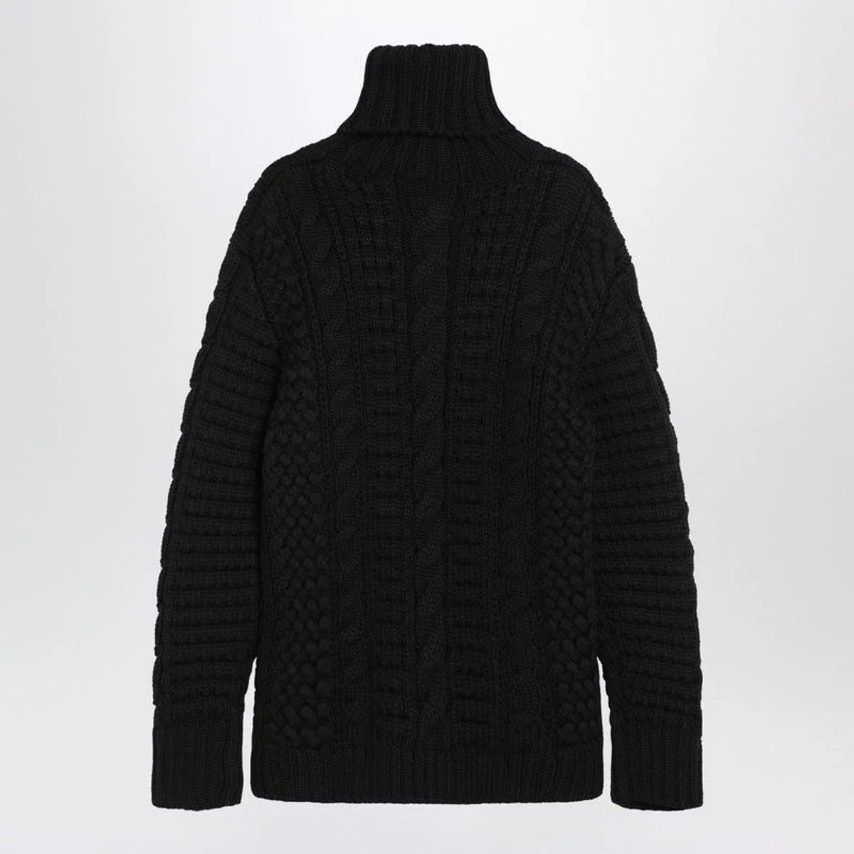 Moncler Genius Black Wool Turtleneck Sweater