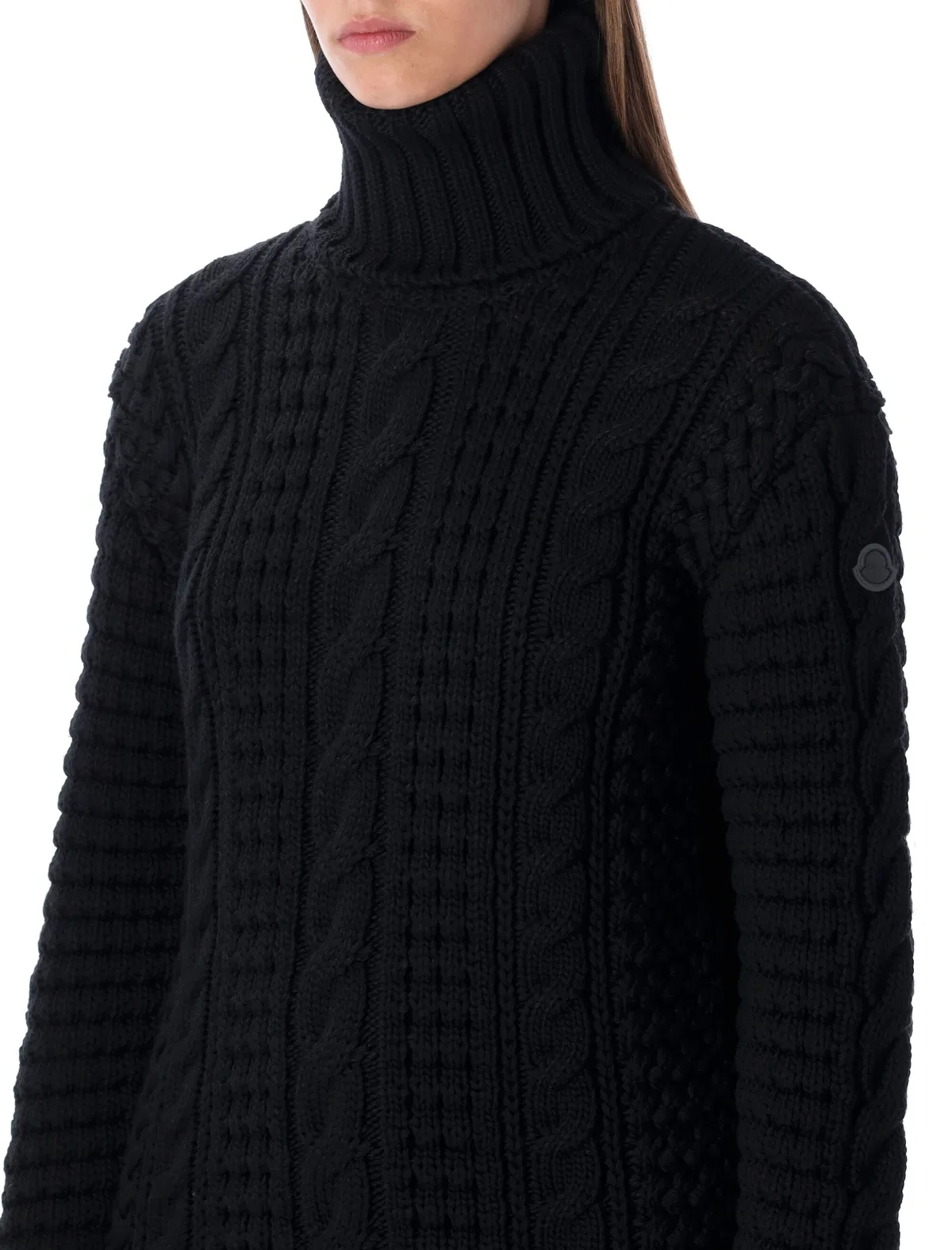 Moncler Genius Black Wool Turtleneck Sweater