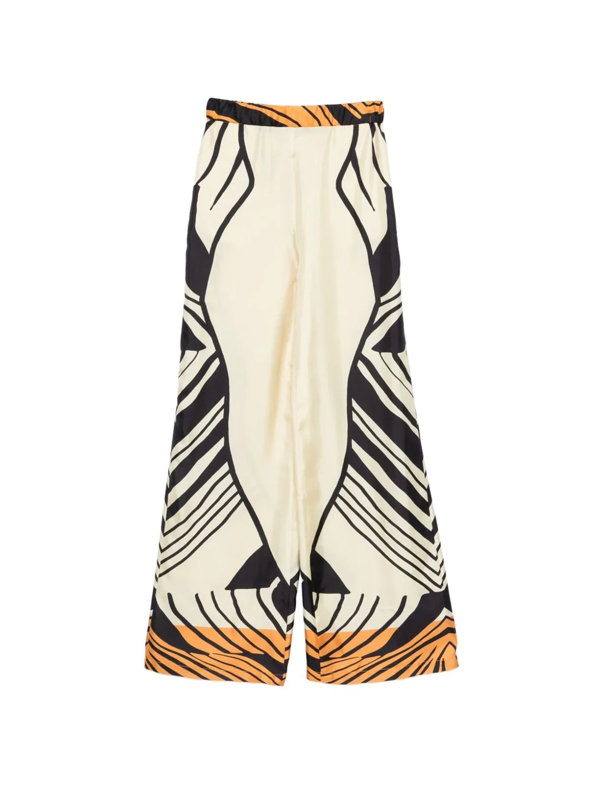 Raquel Diniz Multicolor Silk Trousers
