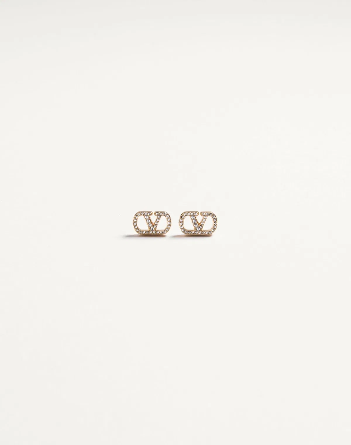 Valentino Vlogo Signature Strass Earrings