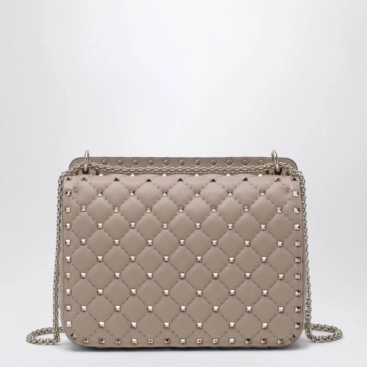 Valentino Garavani Medium Rockstud Spike Bag In Powder Pink