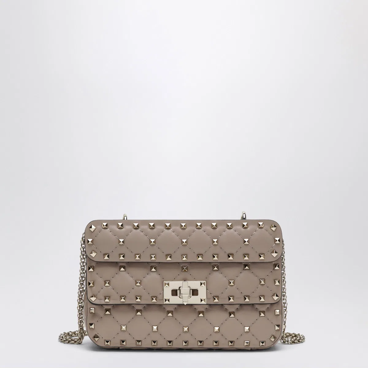Valentino Garavani Mini Rockstud Spike Top-Handle Bag In Po