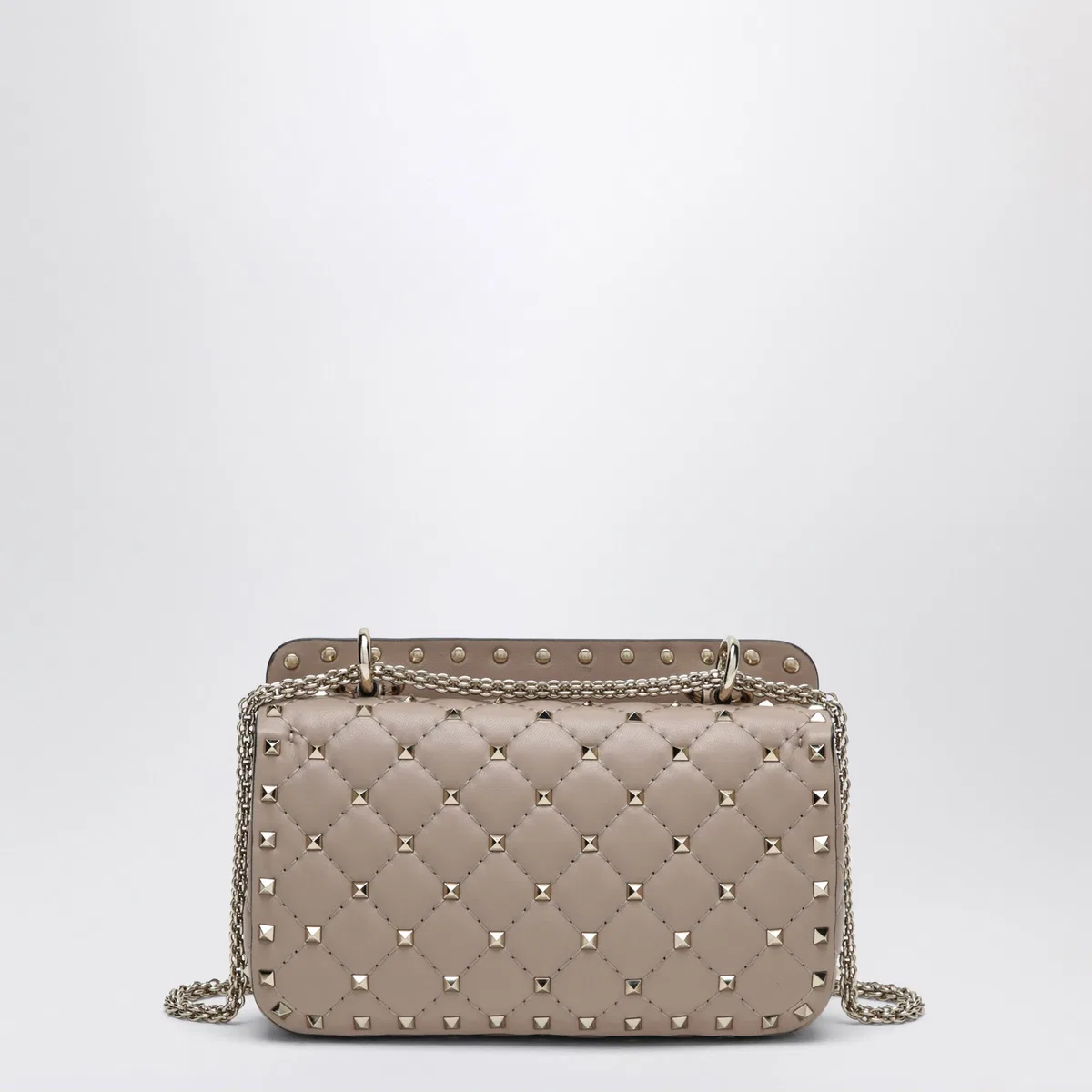 Valentino Garavani Mini Rockstud Spike Top-Handle Bag In Po