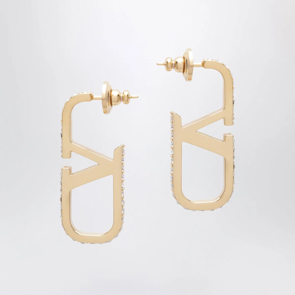 Valentino Garavani Gold-Tone Vlogo Signature Earrings With 