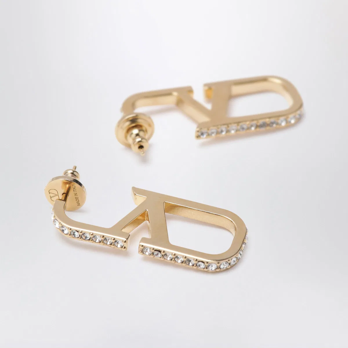 Valentino Garavani Gold-Tone Vlogo Signature Earrings With