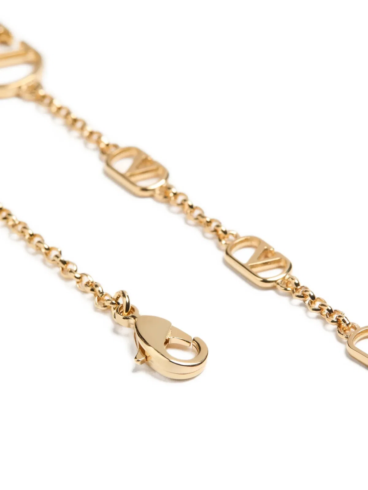 Valentino Garavani Vlogo Signature Necklace In Goldtone Met