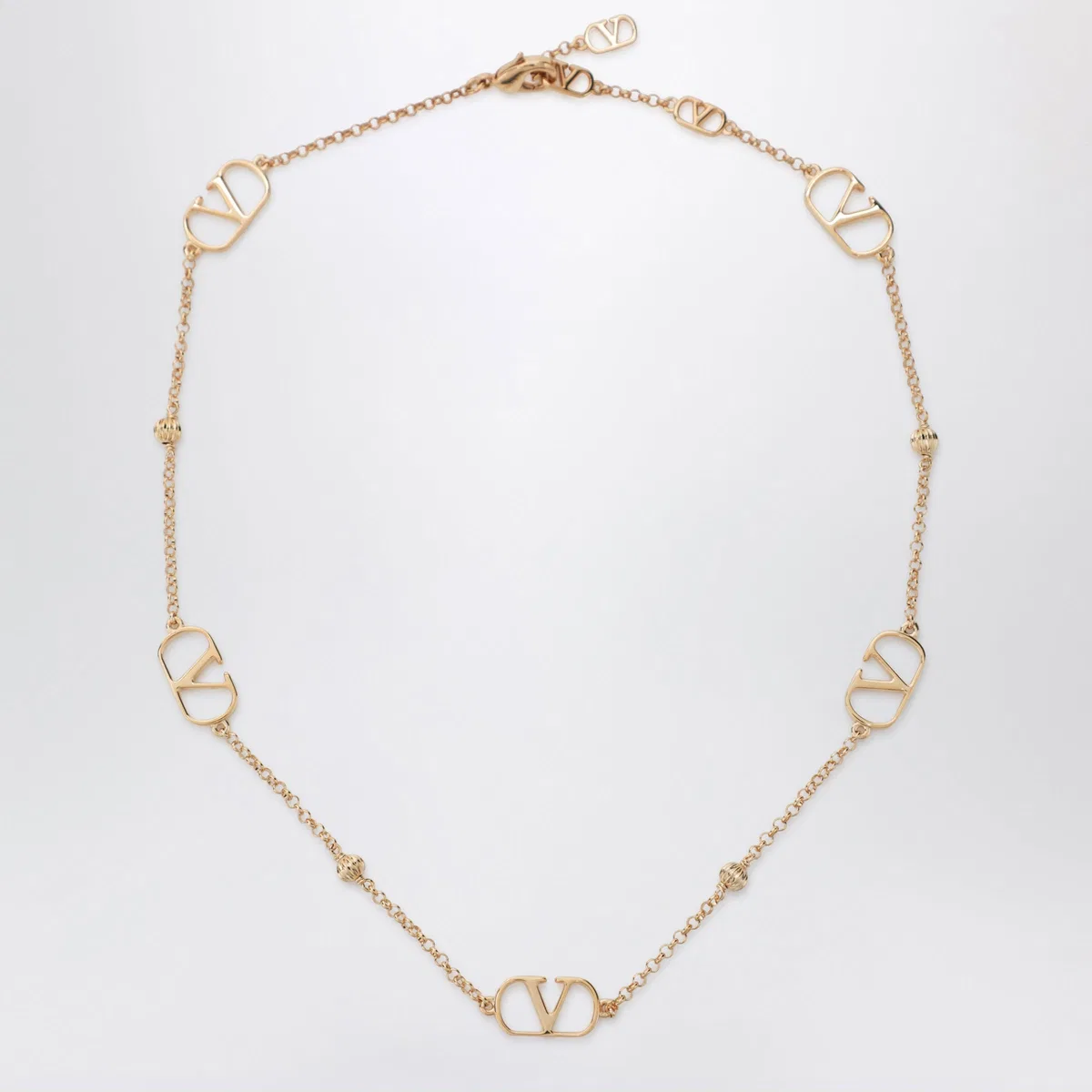 Valentino Garavani Vlogo Signature Necklace In Gold-Tone Me