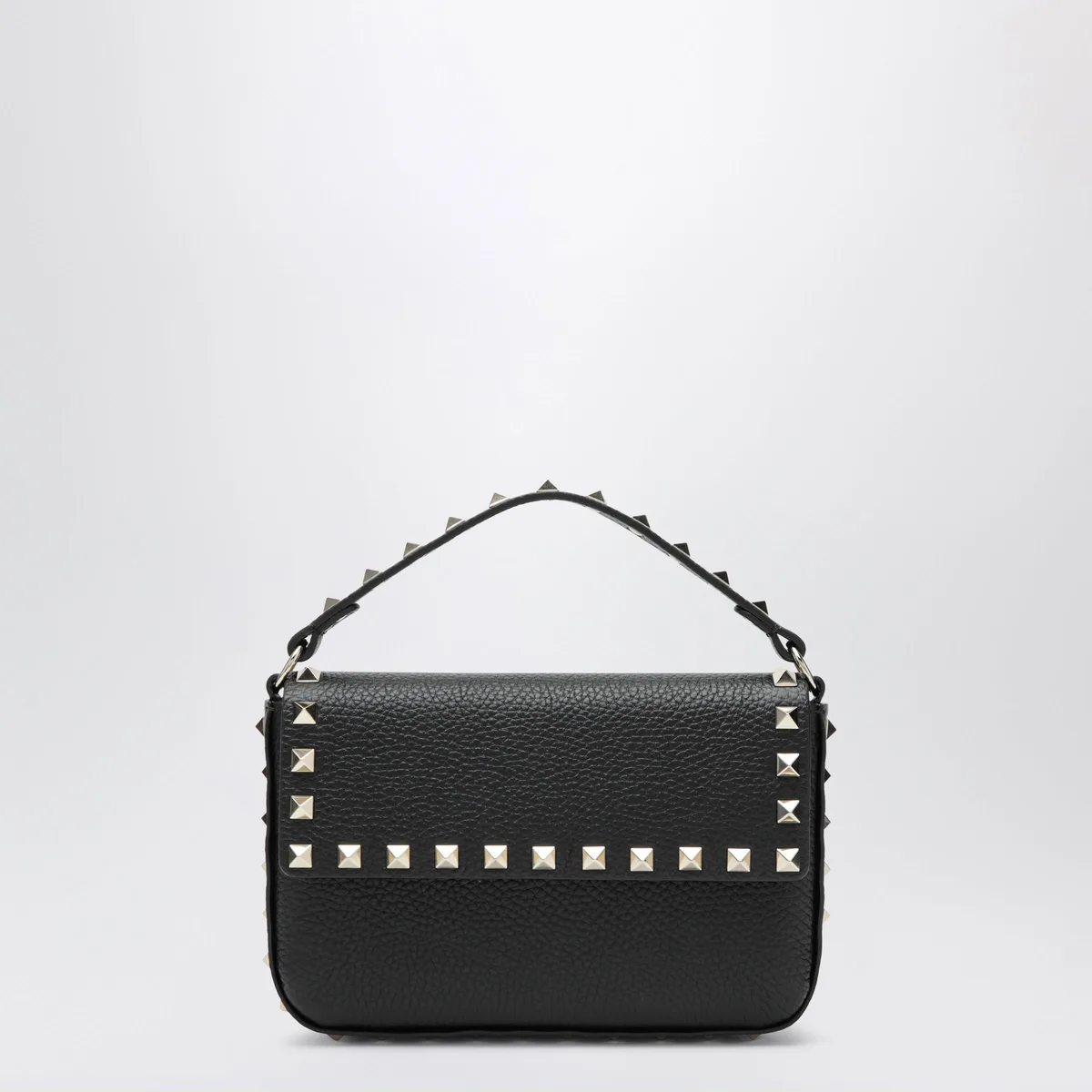 Valentino Garavani Rockstud Pouch In Grained Calfskin Leath