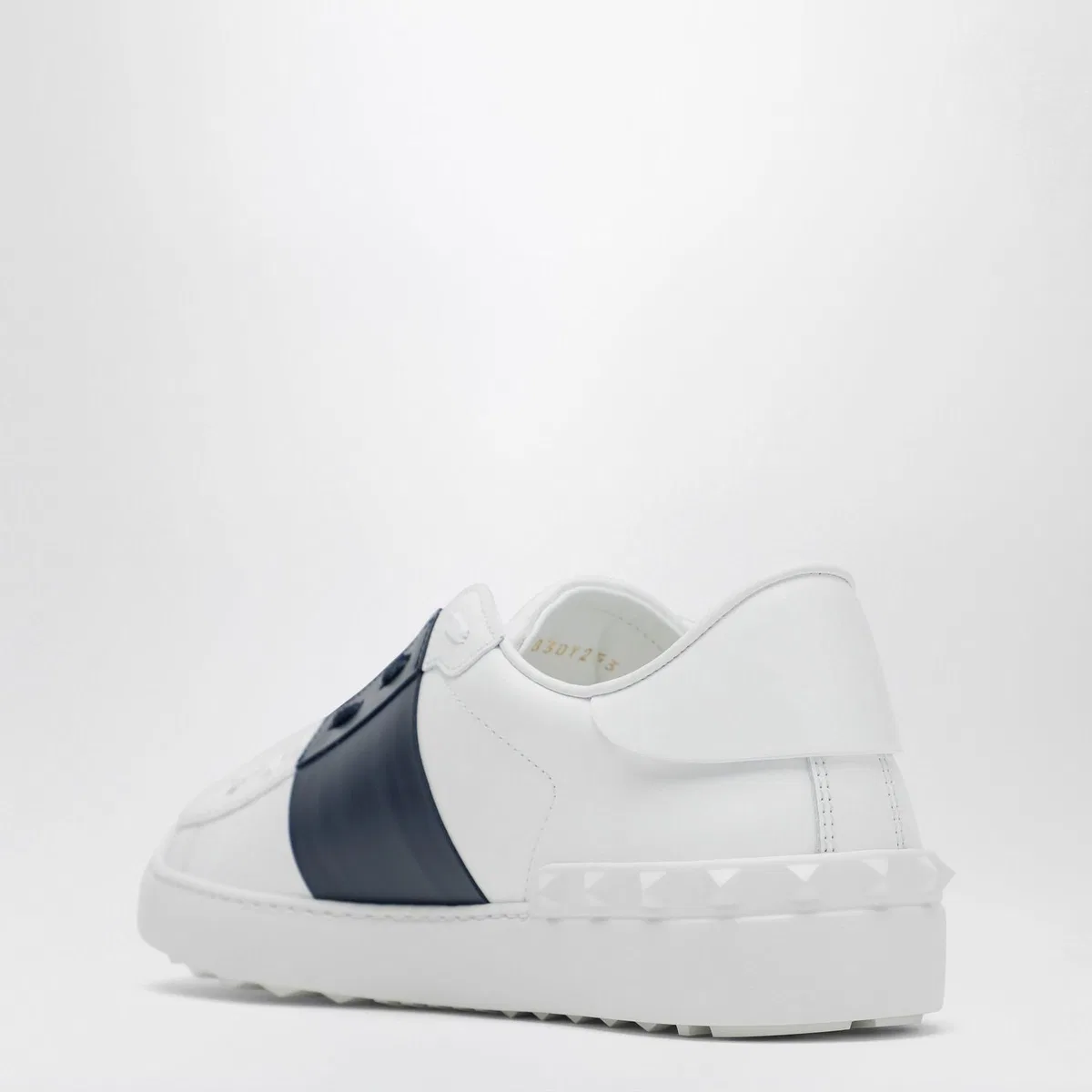 Valentino Garavani Open Sneakers In White/Navy Blue