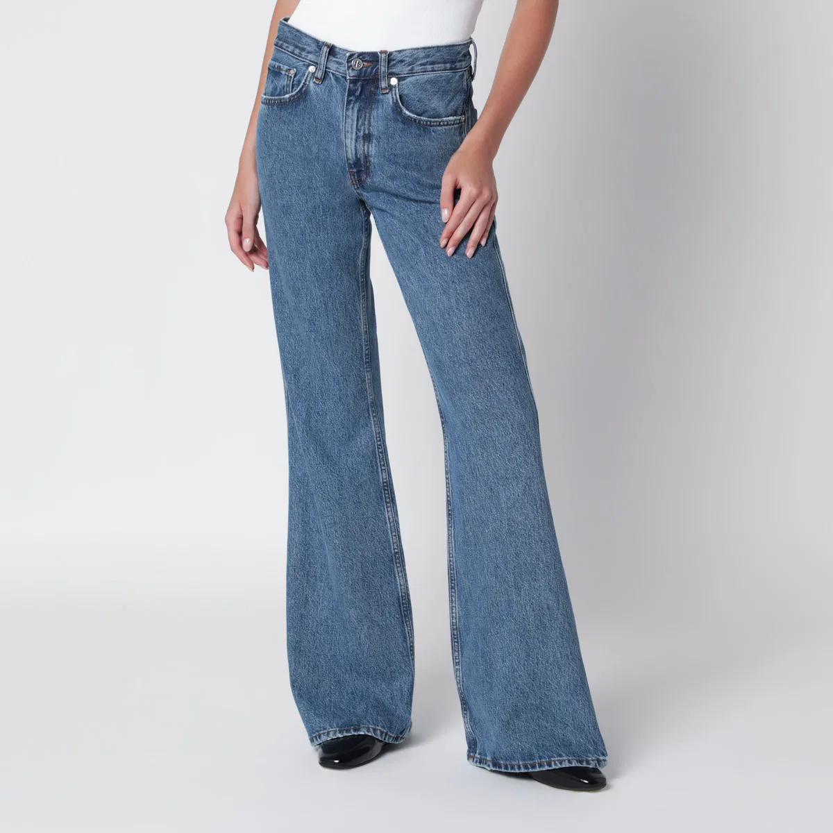 Anine bing Wyatt Flared Jeans In Freshwater Blue Wa