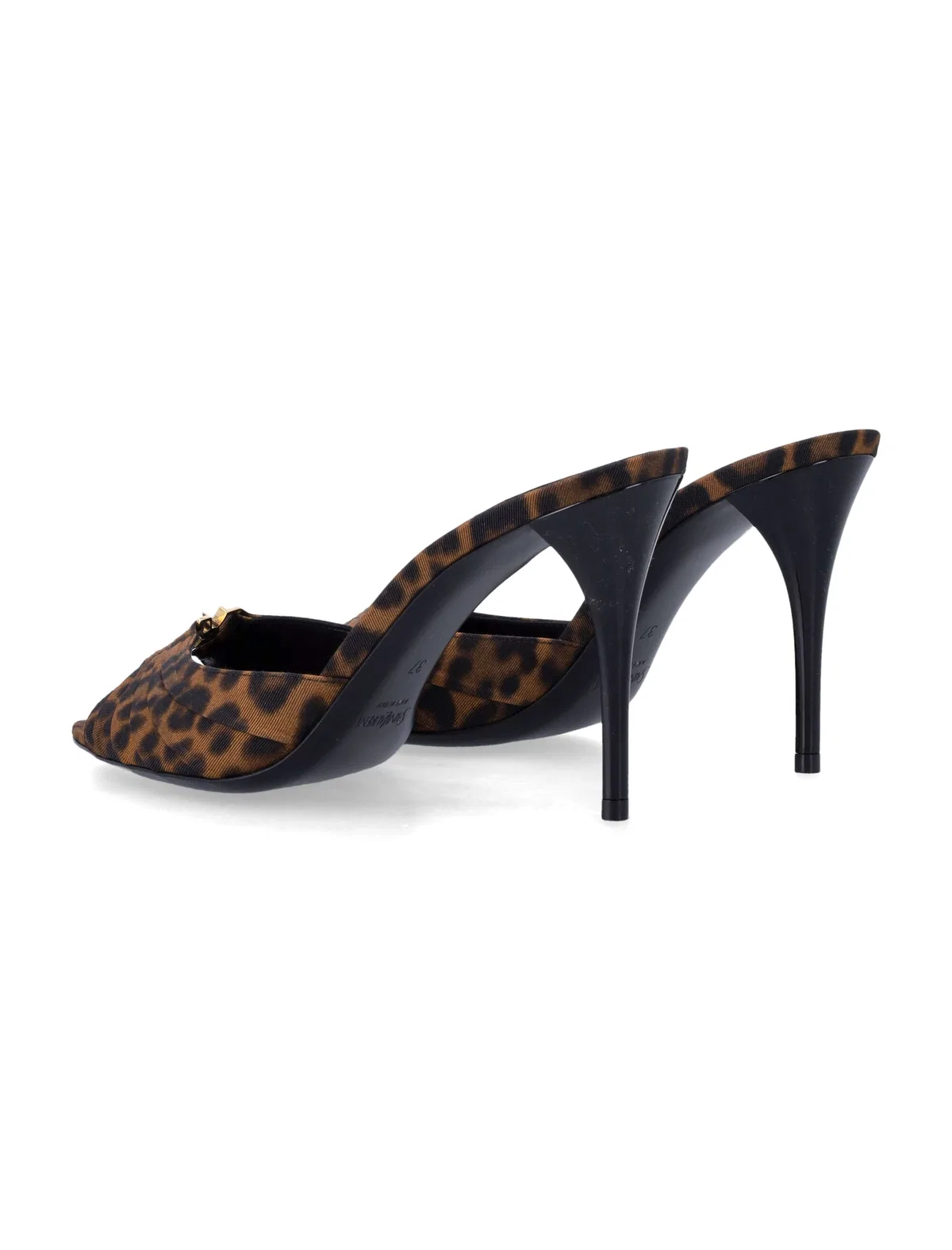 Saint Laurent Babylone Leopard Mules