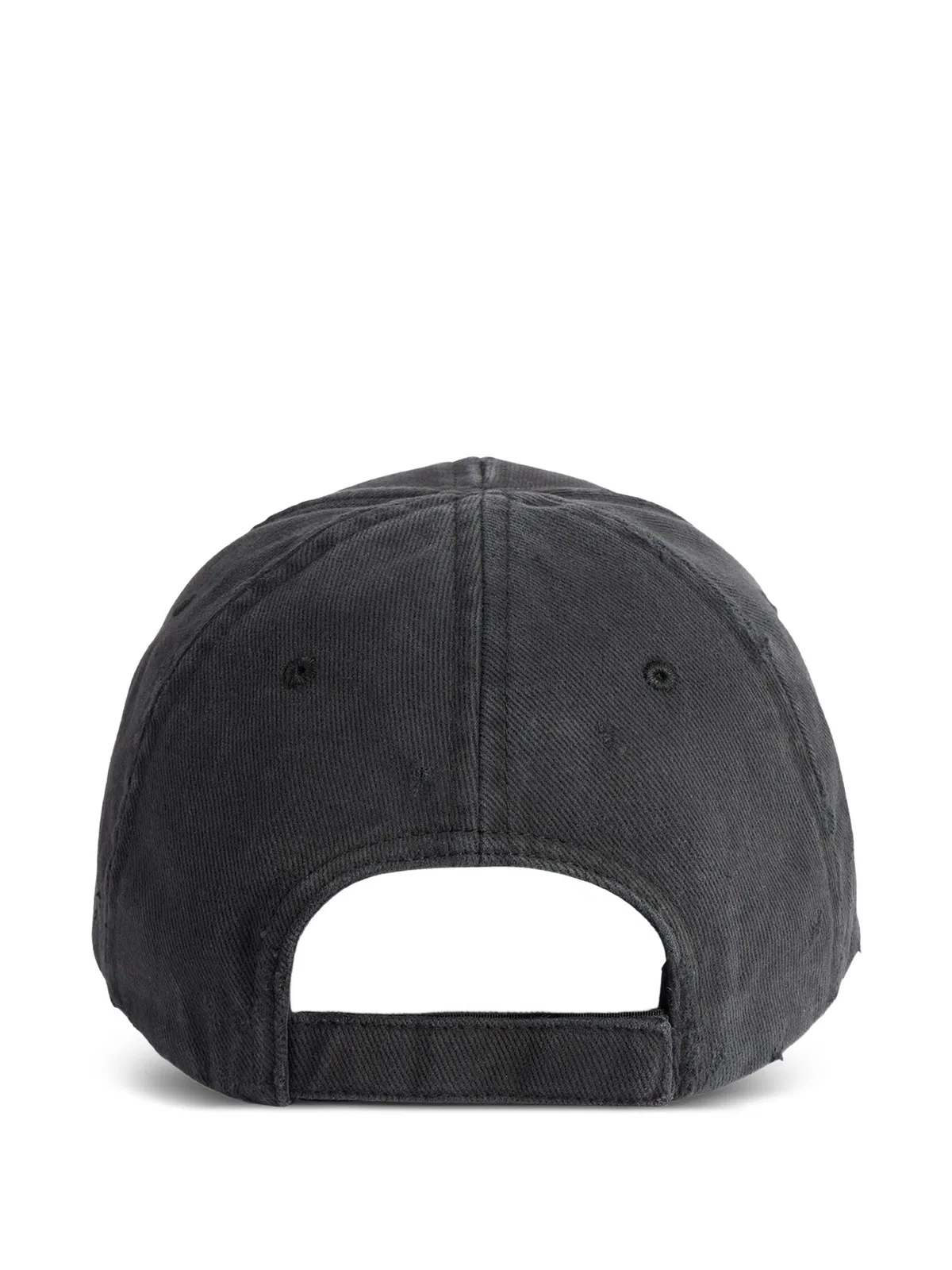Balenciaga Logo-Print Distressed Baseball Cap