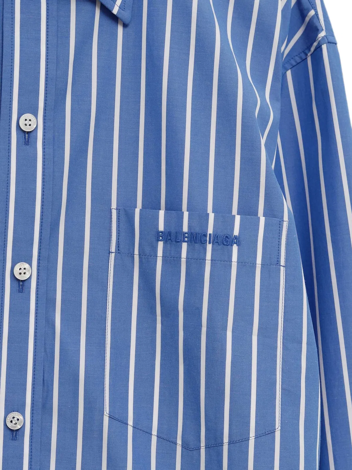Balenciaga Striped Cotton Shirt