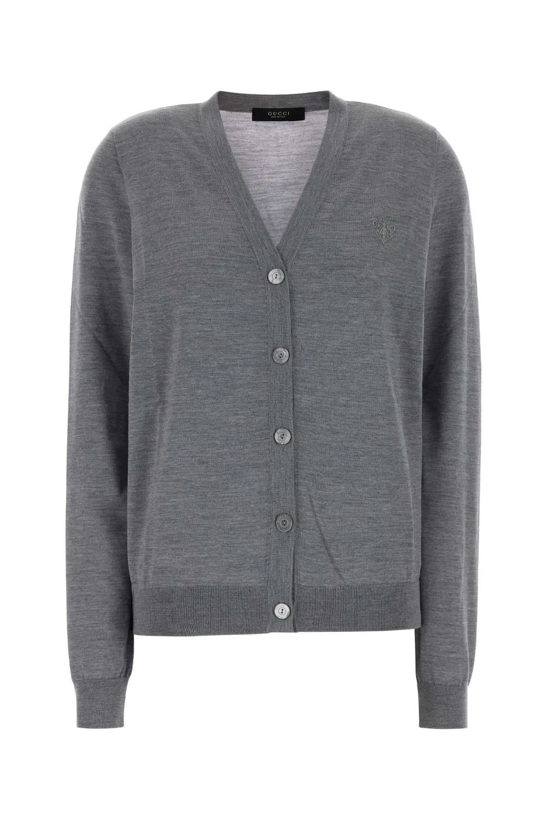 Gucci Grey Wool Cardigan