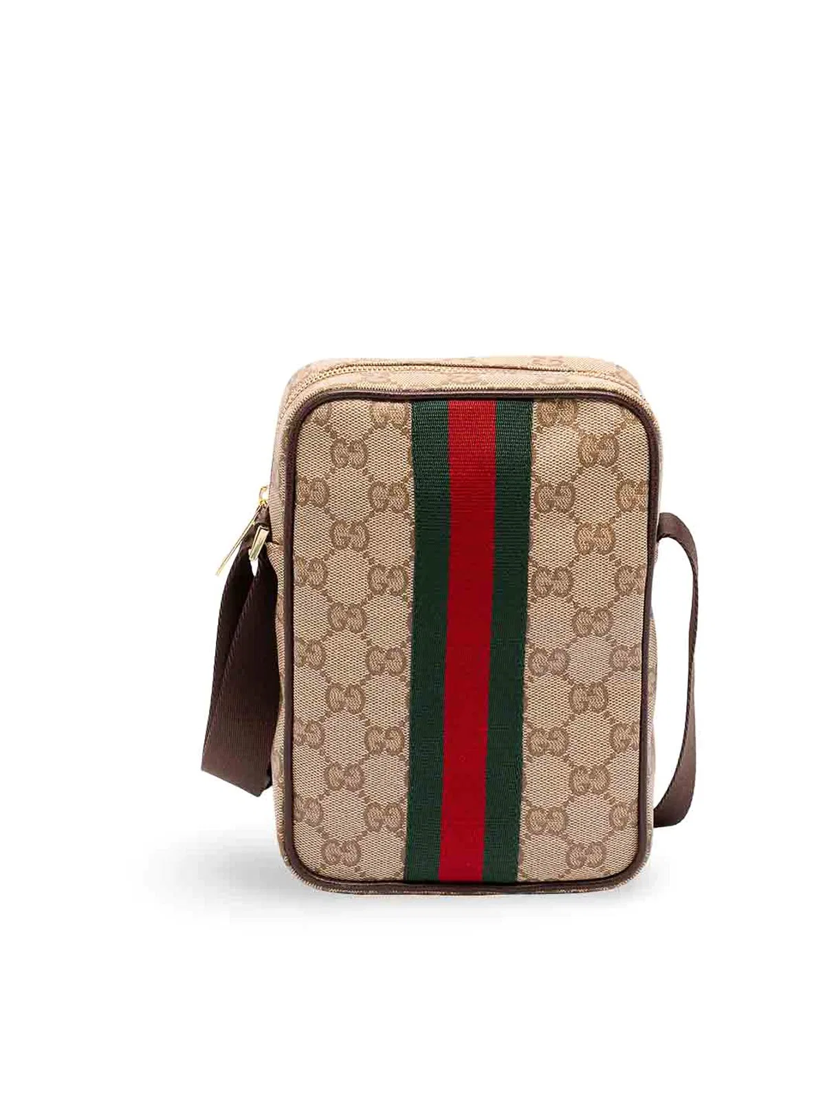 Gucci `Gg Coated Web` Crossbody Bag