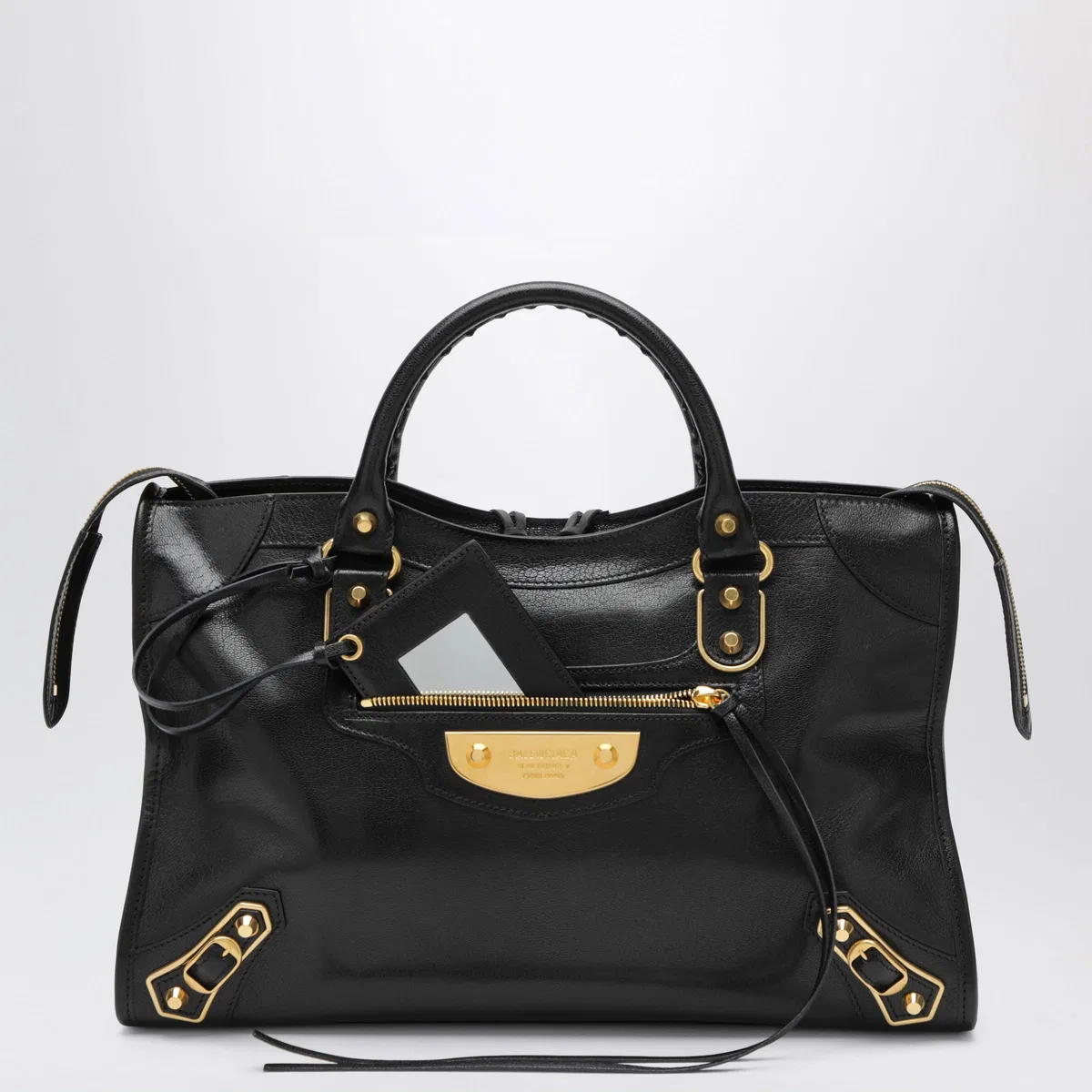 Balenciaga Le City Uptown Medium Bag In Black Goats