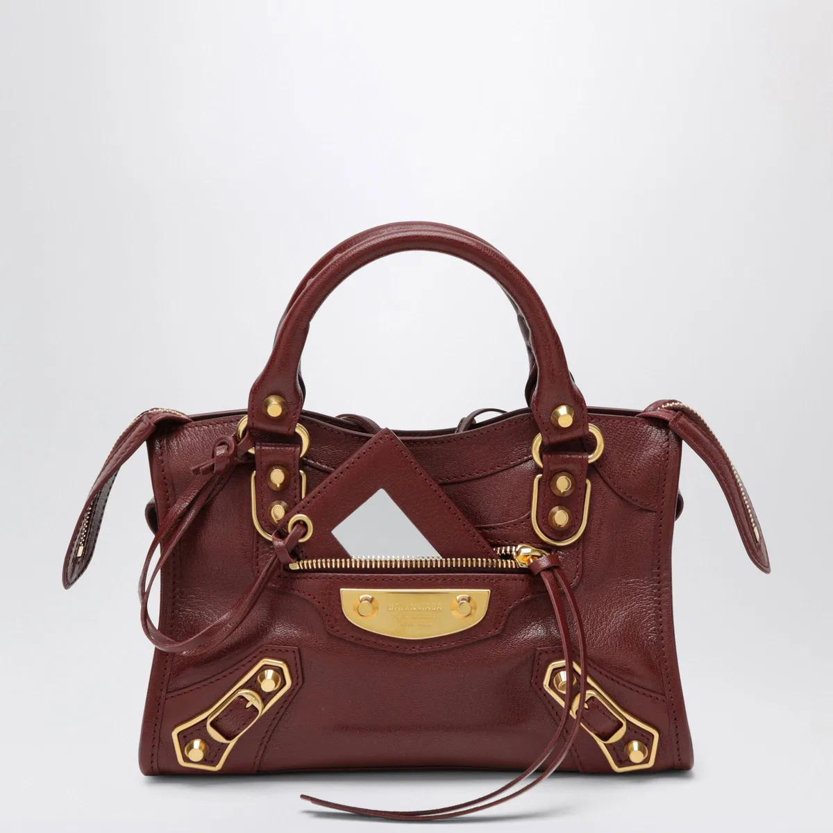 Balenciaga Burgundy Le City Uptown Mini Bag