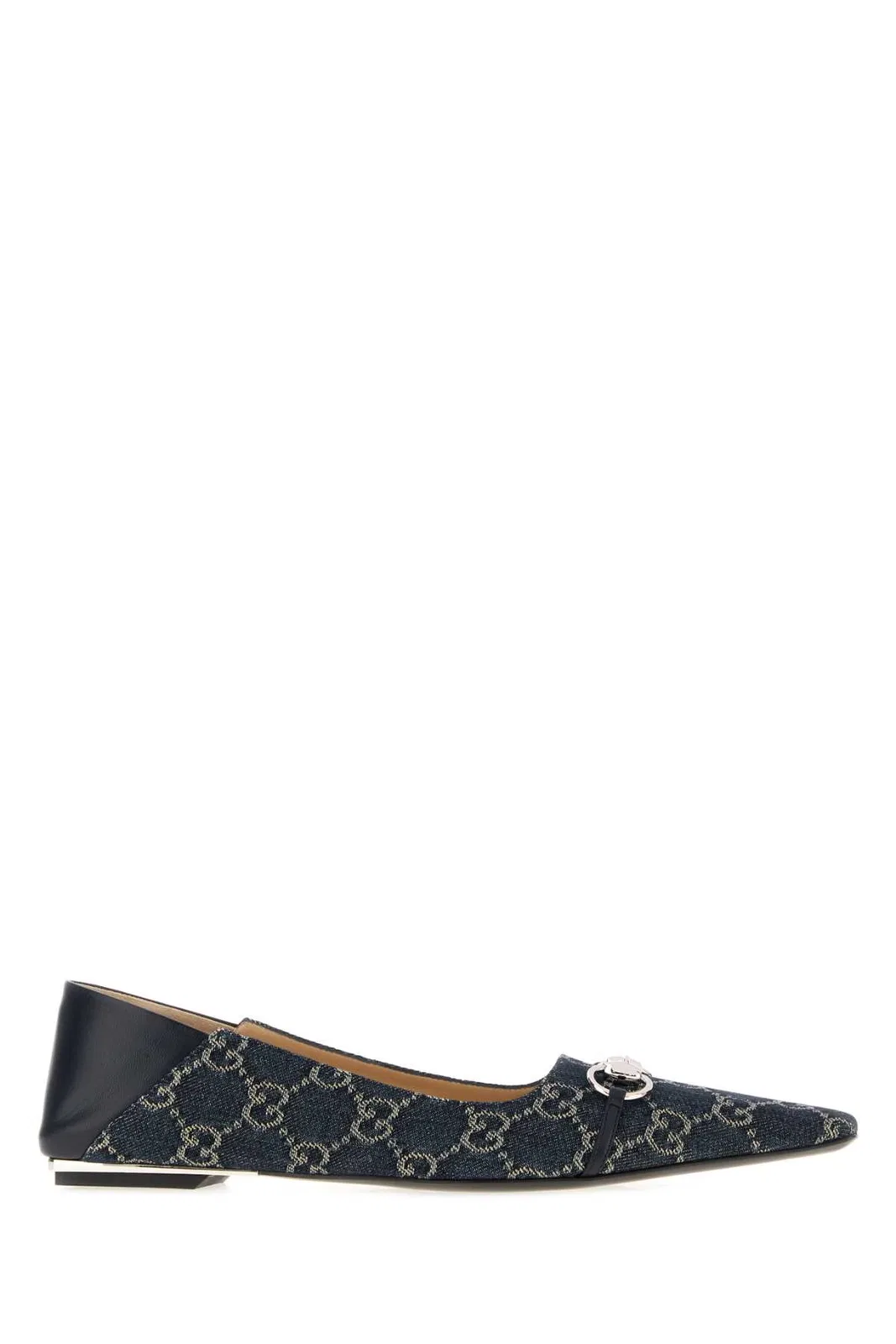 Gucci Gg Denim Vittoria Ballerinas