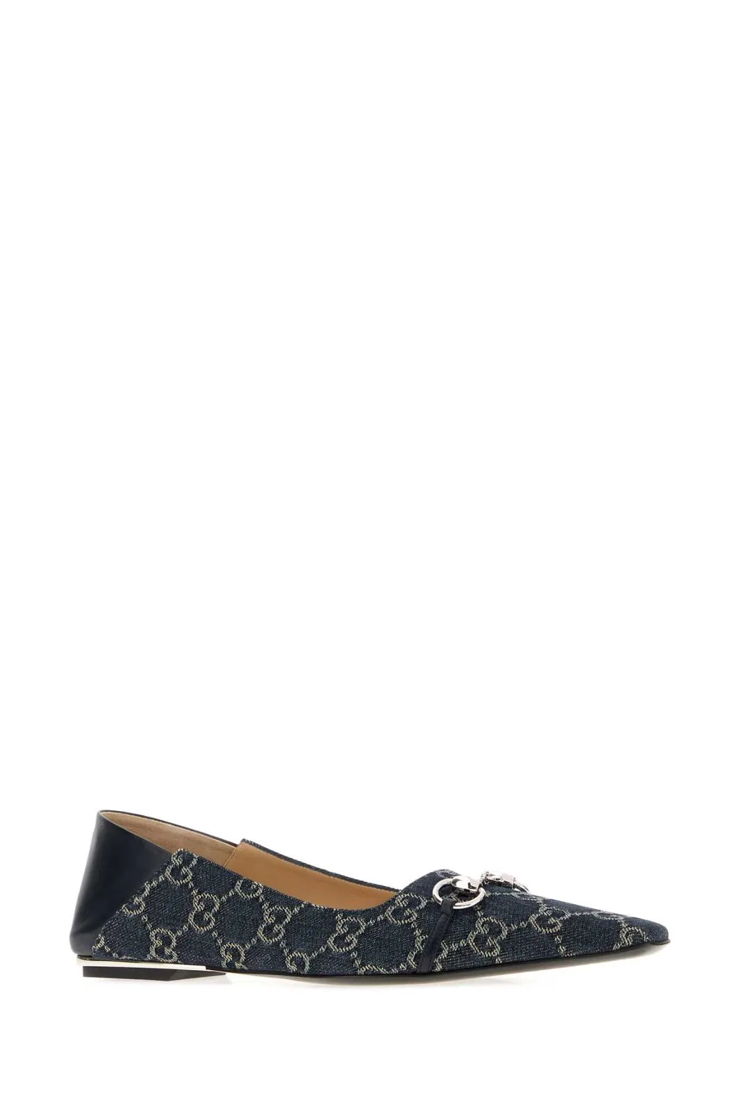 Gucci Gg Denim Vittoria Ballerinas