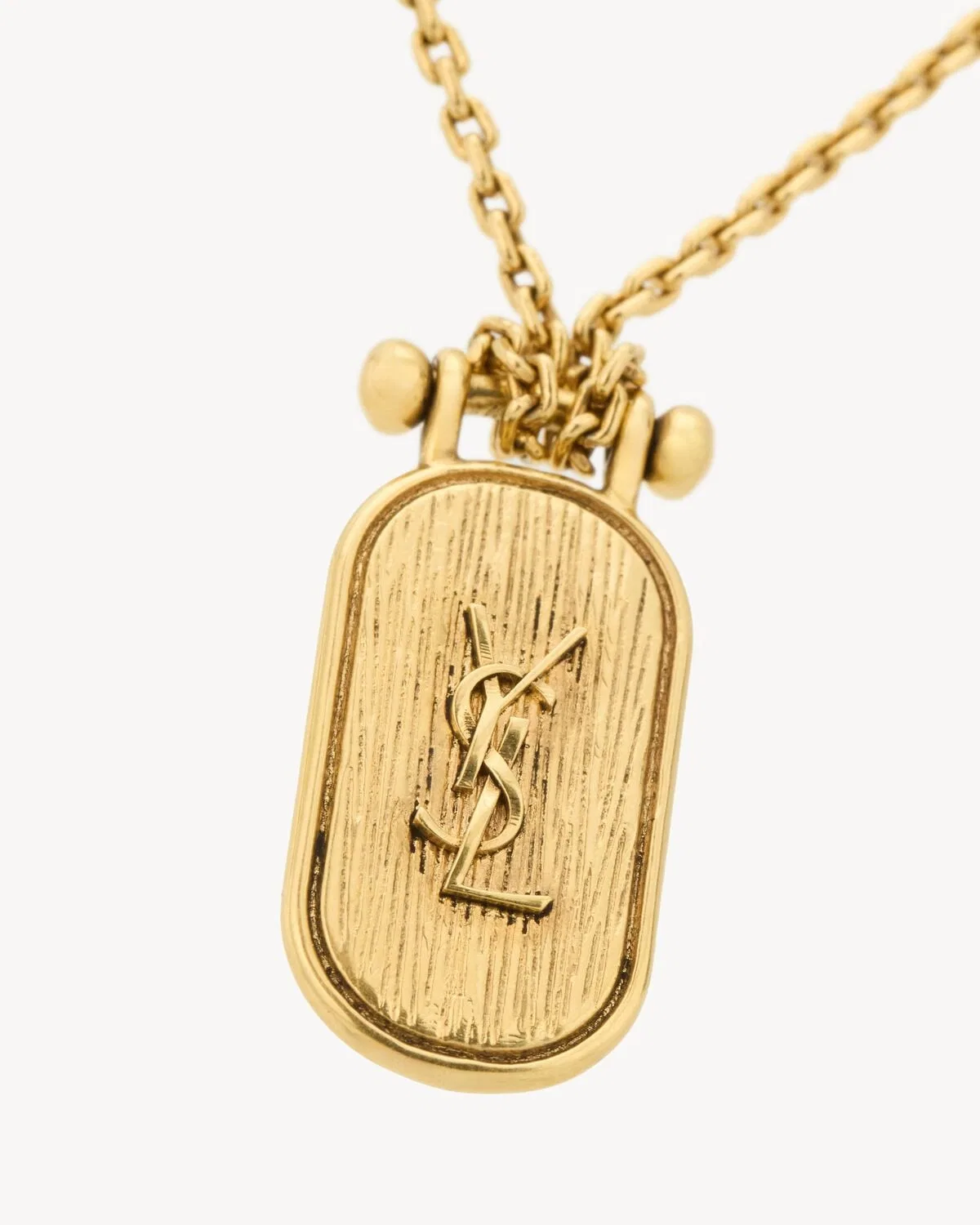 Saint Laurent Collier Plaquette 24