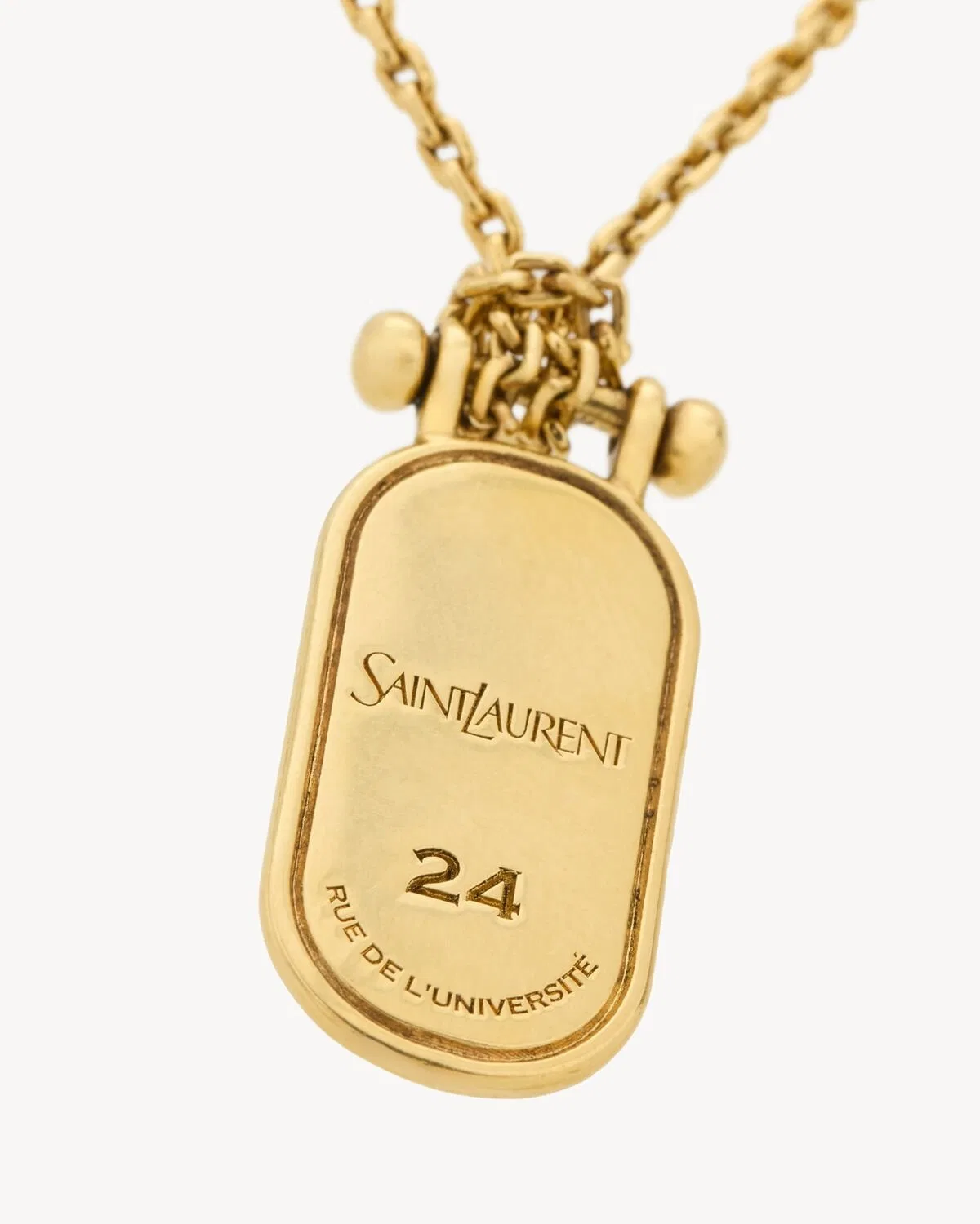 Saint Laurent Collier Plaquette 24