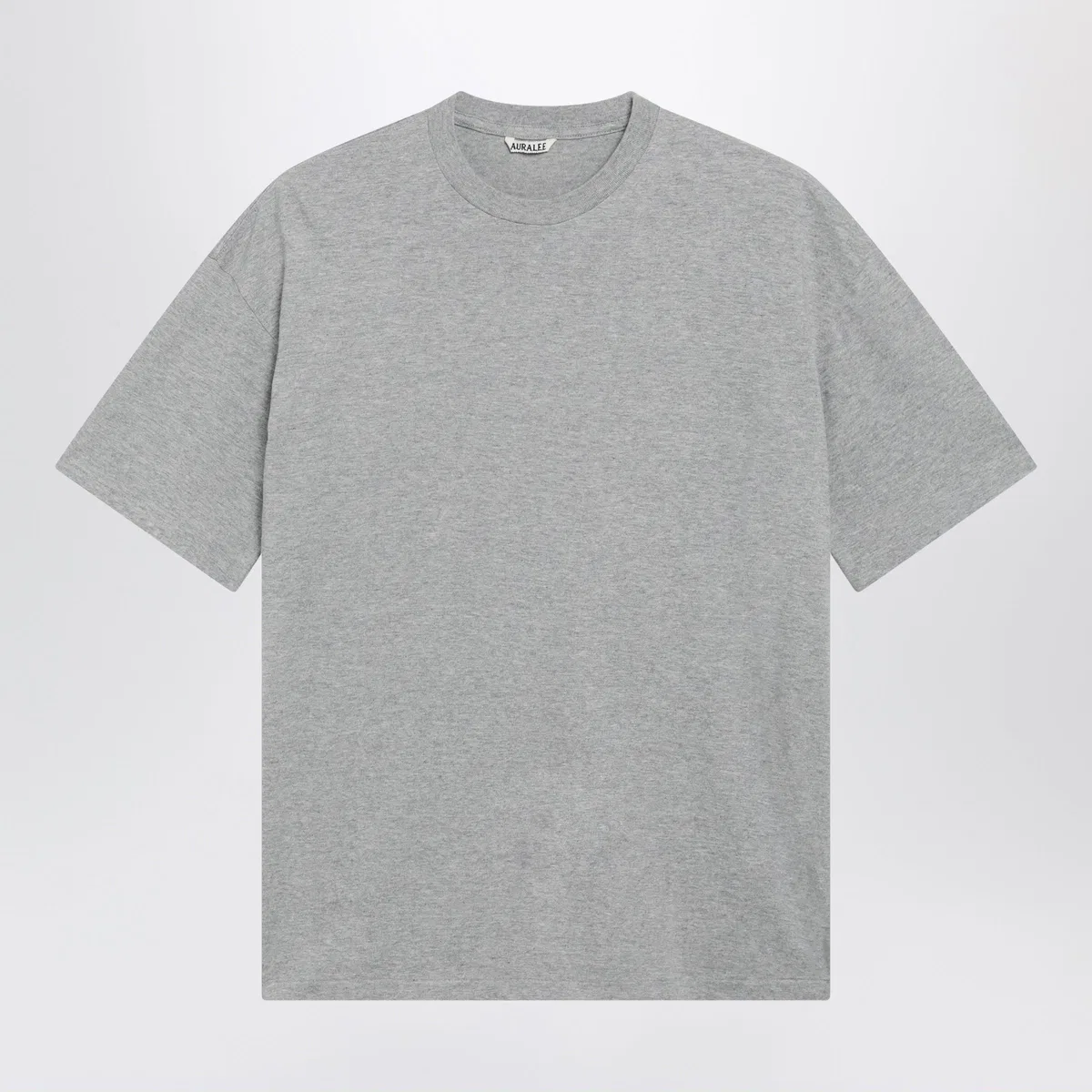 Auralee Grey Cotton Crewneck Tshirt