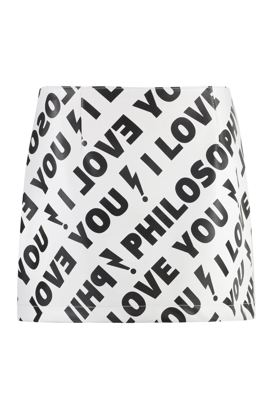 Philosophy Di Lorenzo Serafini Faux Leather Mini Skirt