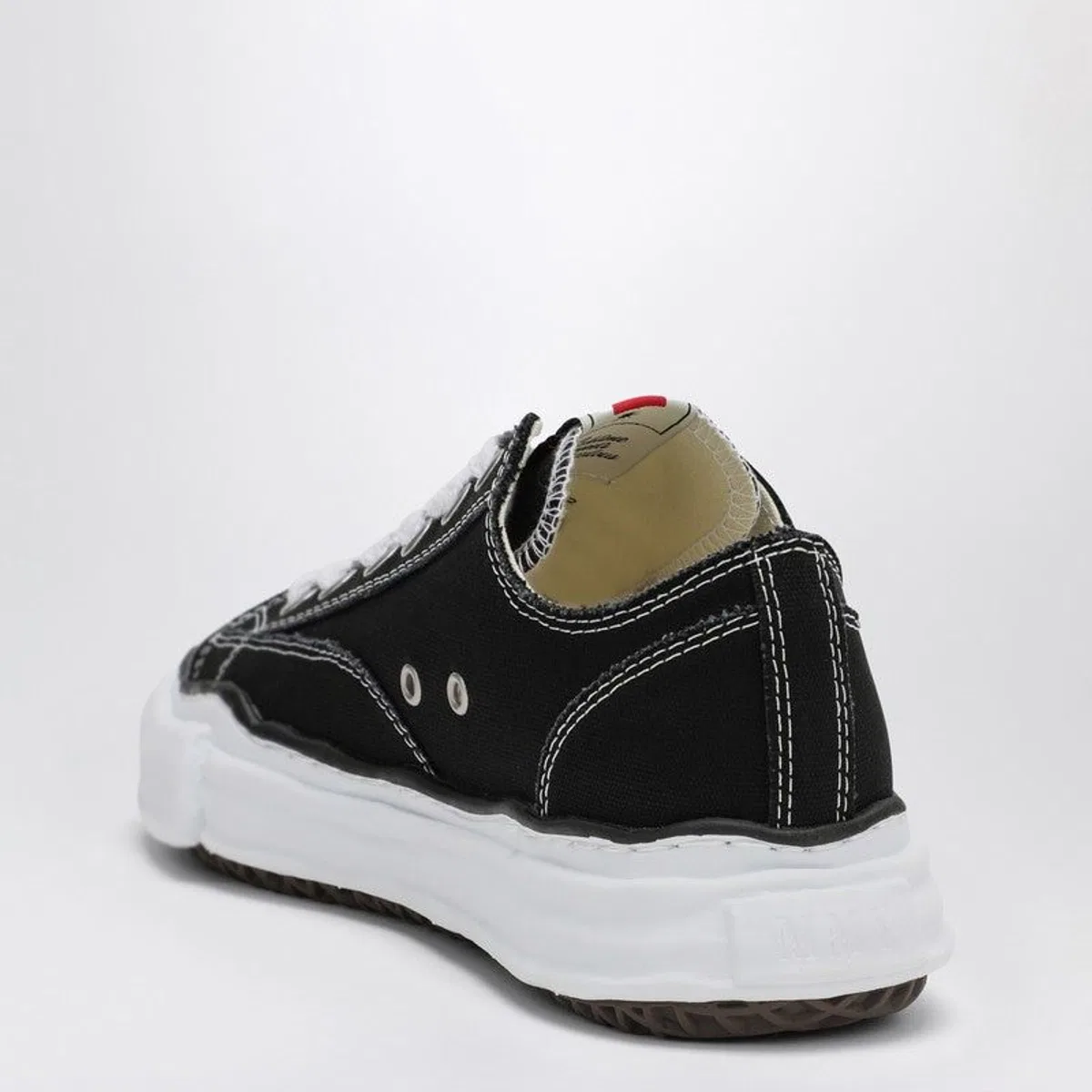 Mihara Yasuhiro Black Peterson Low Sneakers In Canvas