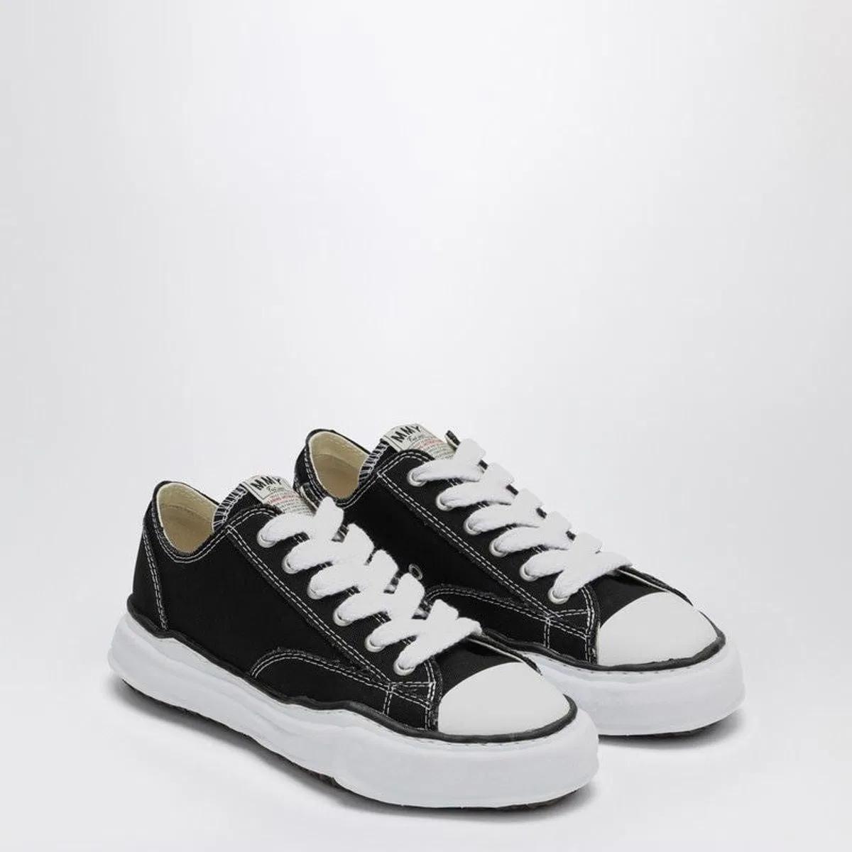 Mihara Yasuhiro Black Peterson Low Sneakers In Canvas