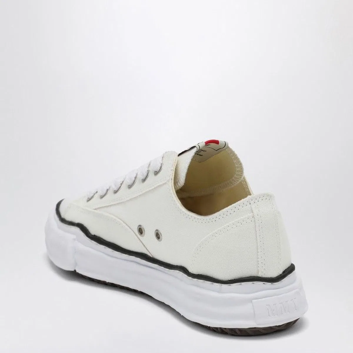Mihara Yasuhiro White Peterson Low Sneakers In Canvas
