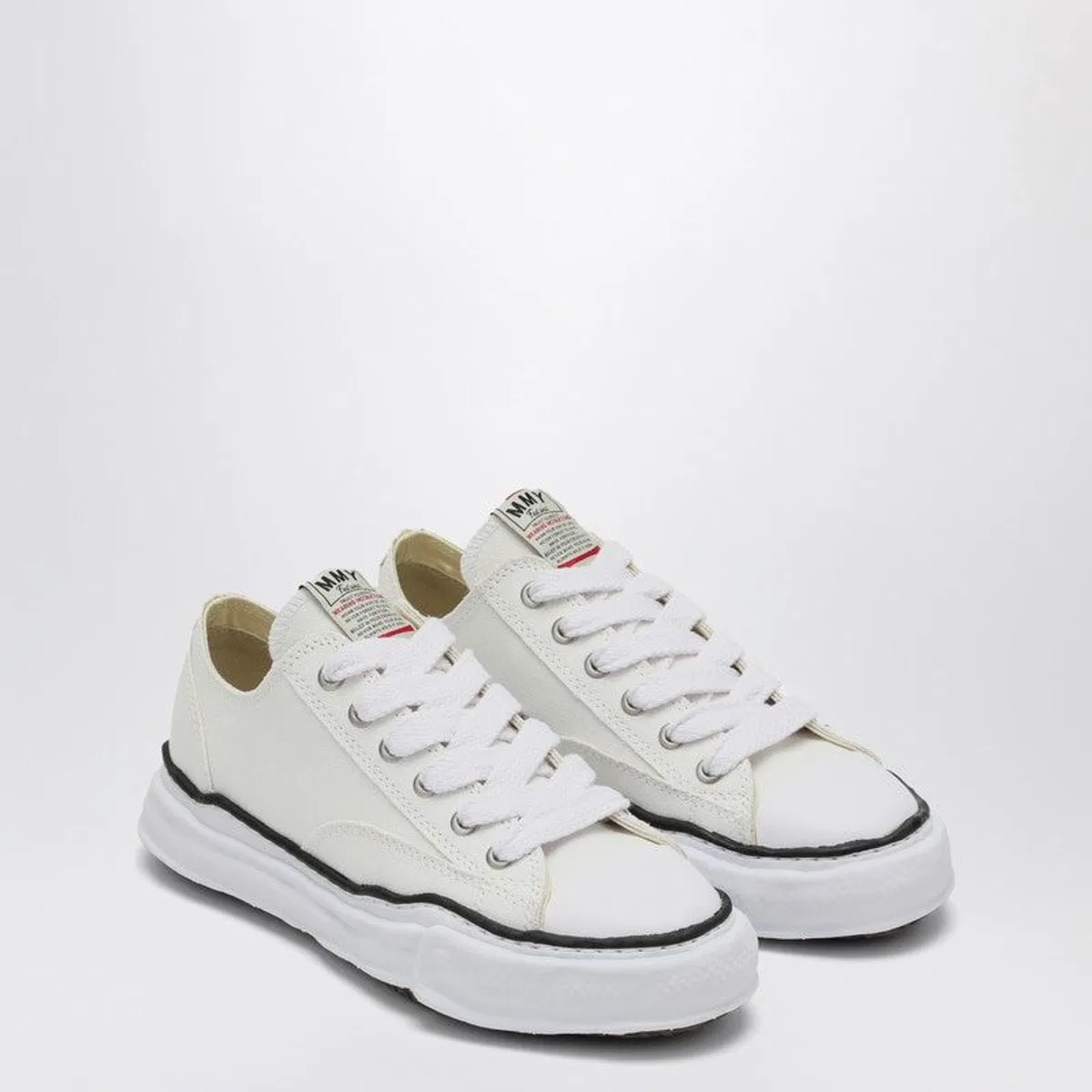 Mihara Yasuhiro White Peterson Low Sneakers In Canvas
