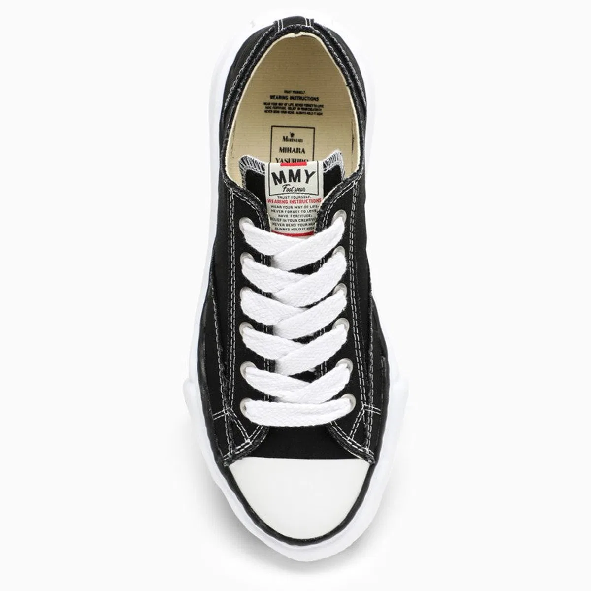 Mihara Yasuhiro Black Peterson Low Sneakers In Canvas