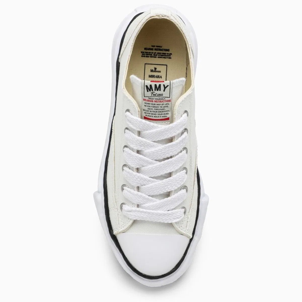 Mihara Yasuhiro White Peterson Low Sneakers In Canvas