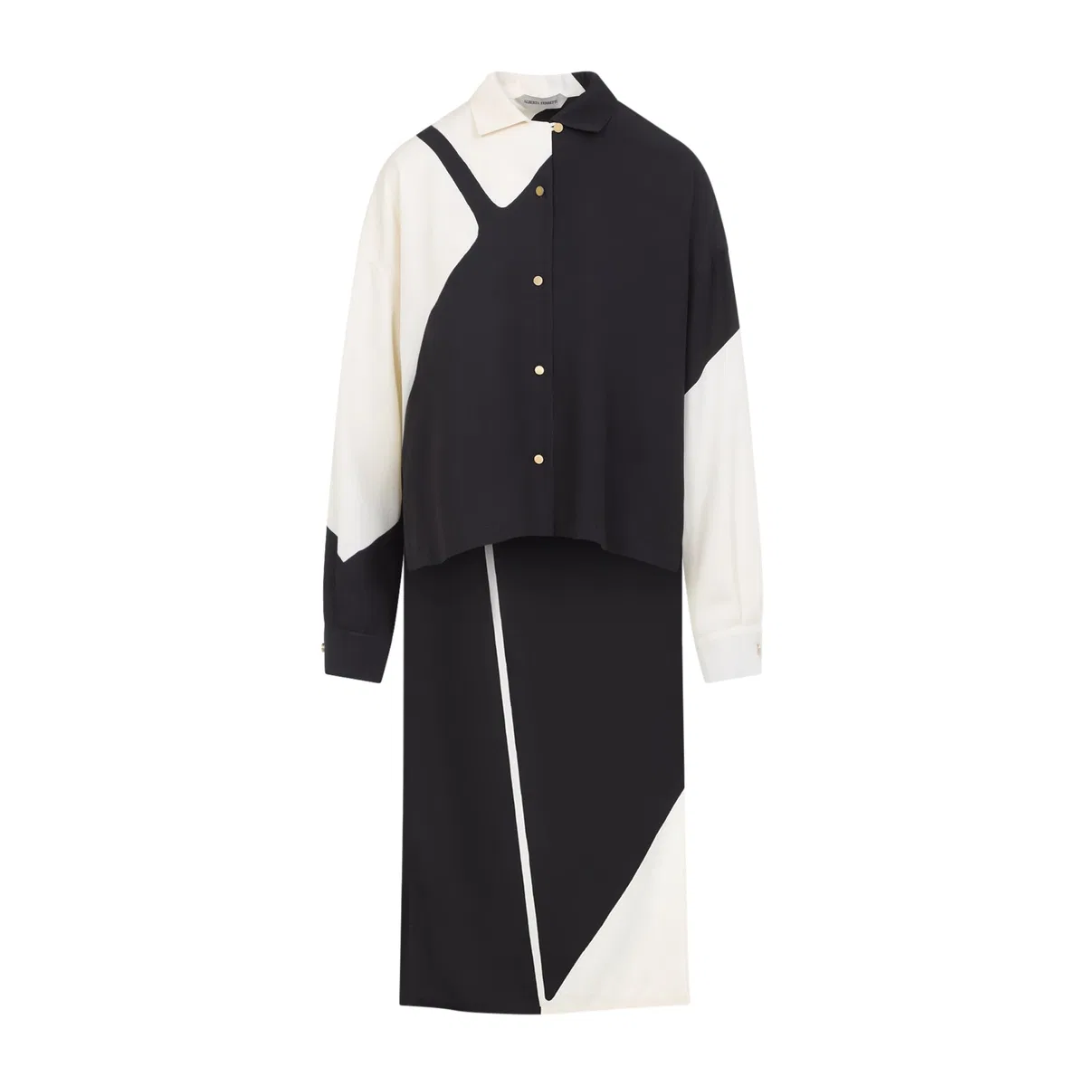 Alberta Ferreti Black Twill Shirt