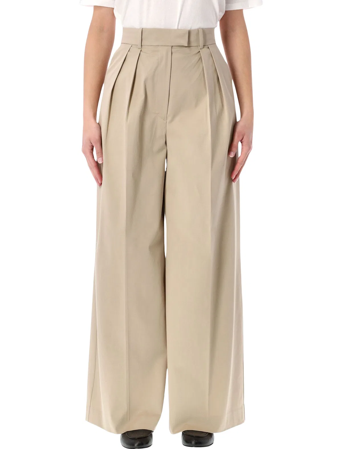 Anine bing Lou High-Rise Wide Trousers