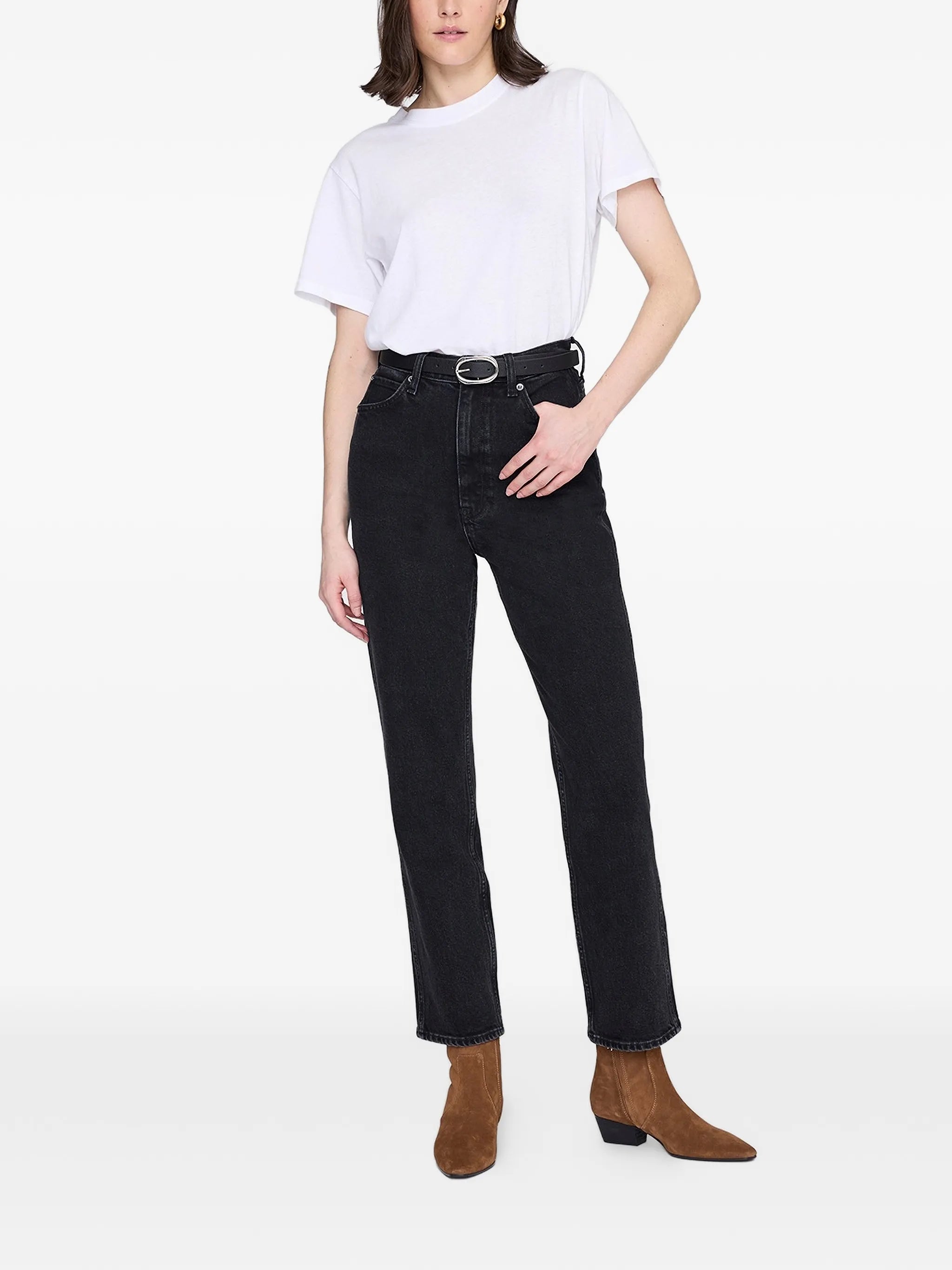 Anine bing Black Washed Jean Jane