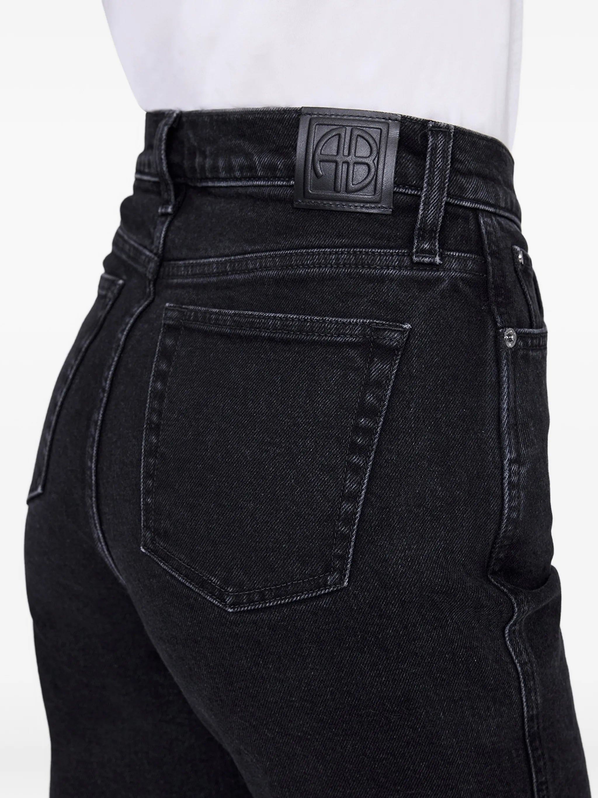 Anine bing Black Washed Jean Jane