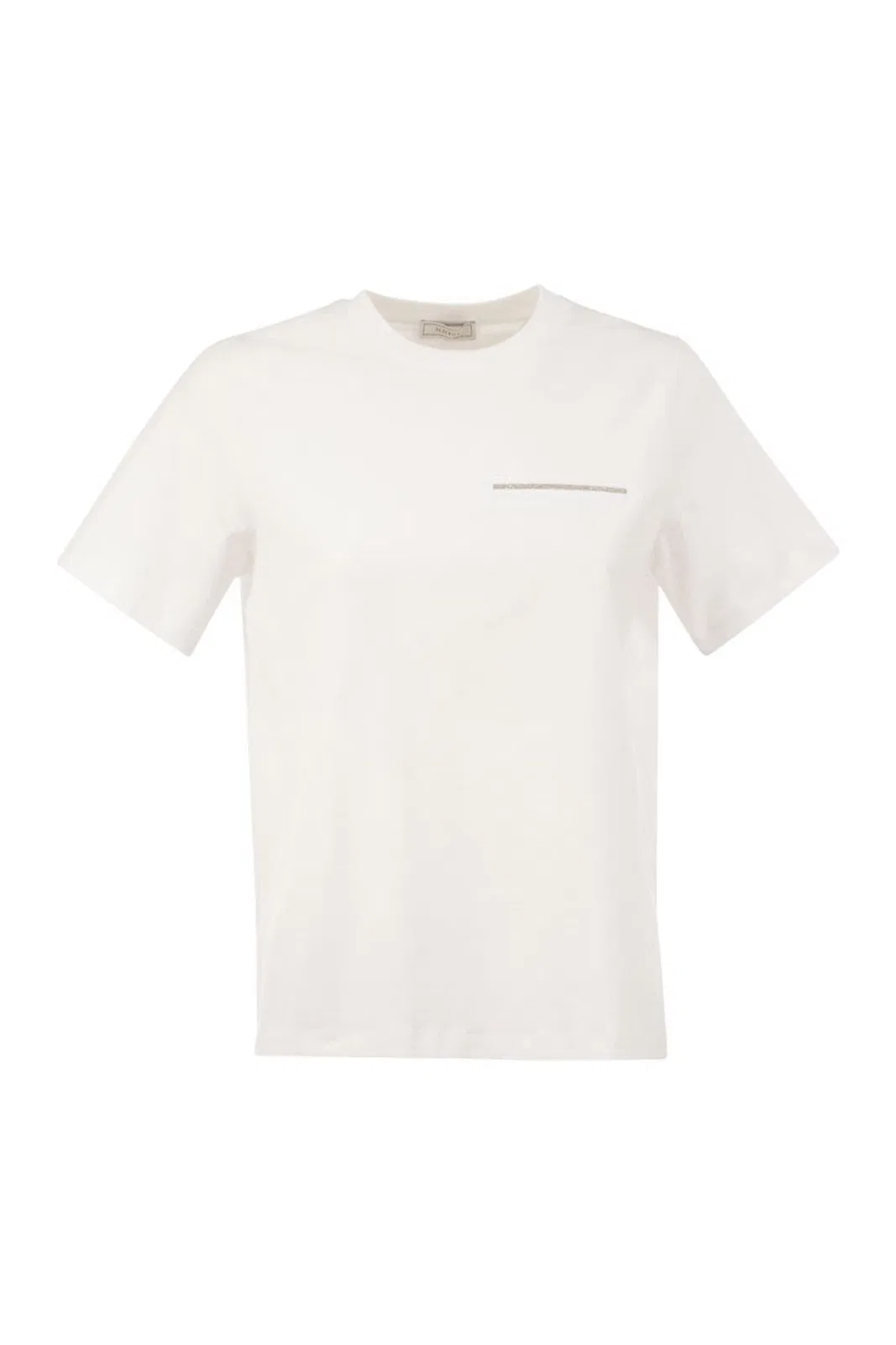 Peserico Stretch Cotton T-Shirt With Punto Luce C