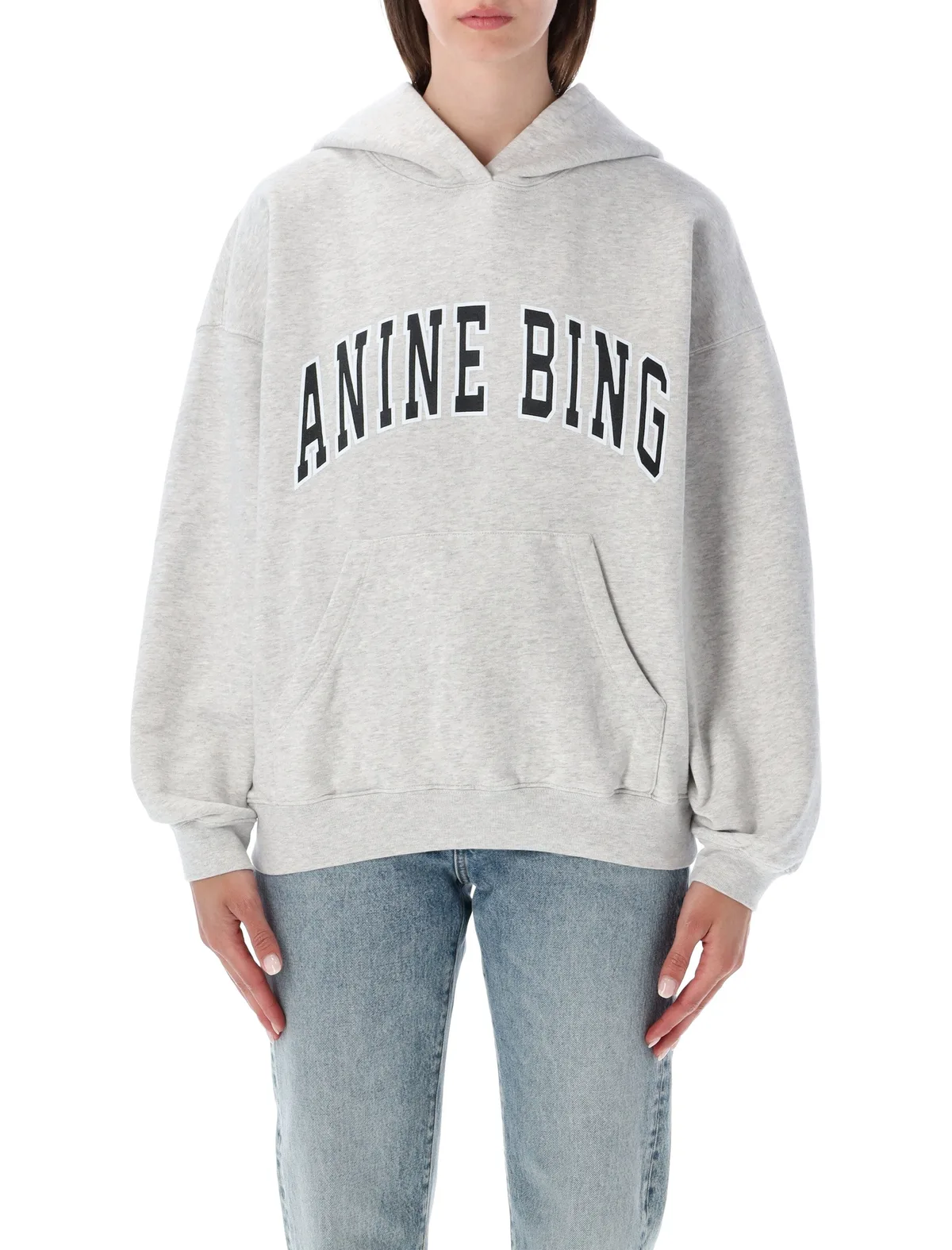 Anine bing Harvey Melange Grey Hoodie