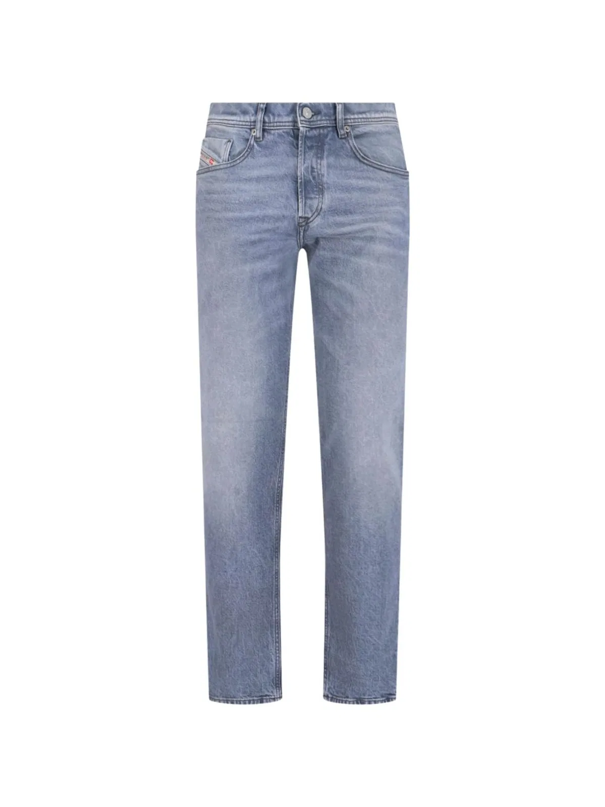 Diesel Blue Logo Patch Denim Jeans