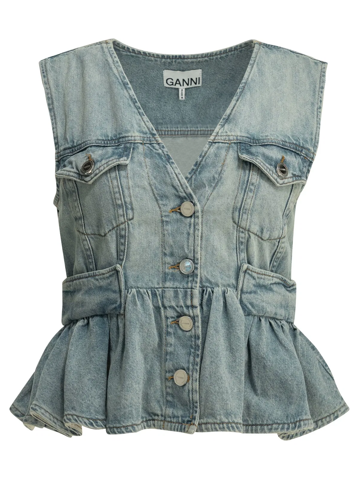 Ganni Denim Vest