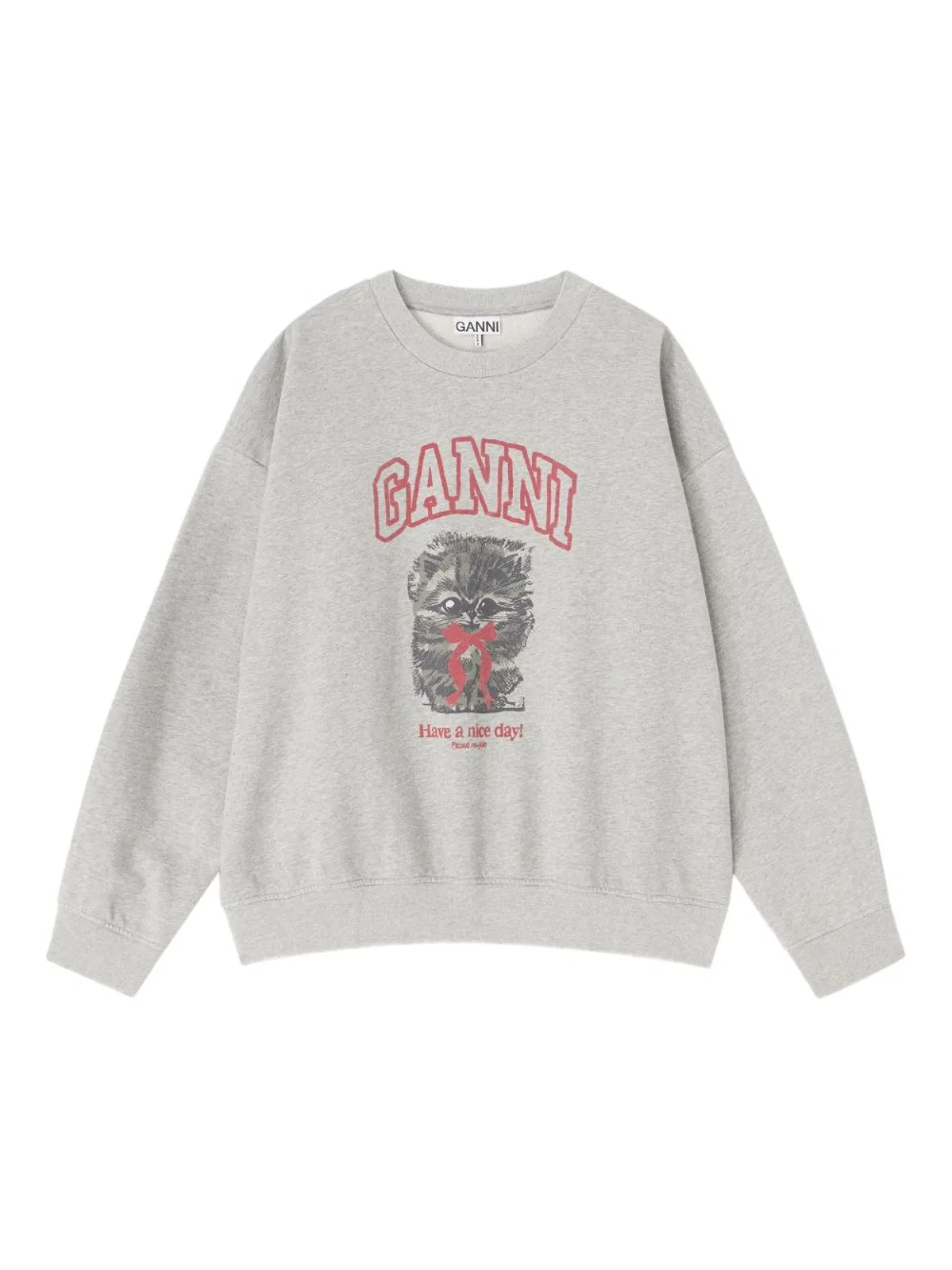 Ganni Margot Kitty Organic Cotton Sweatshirt