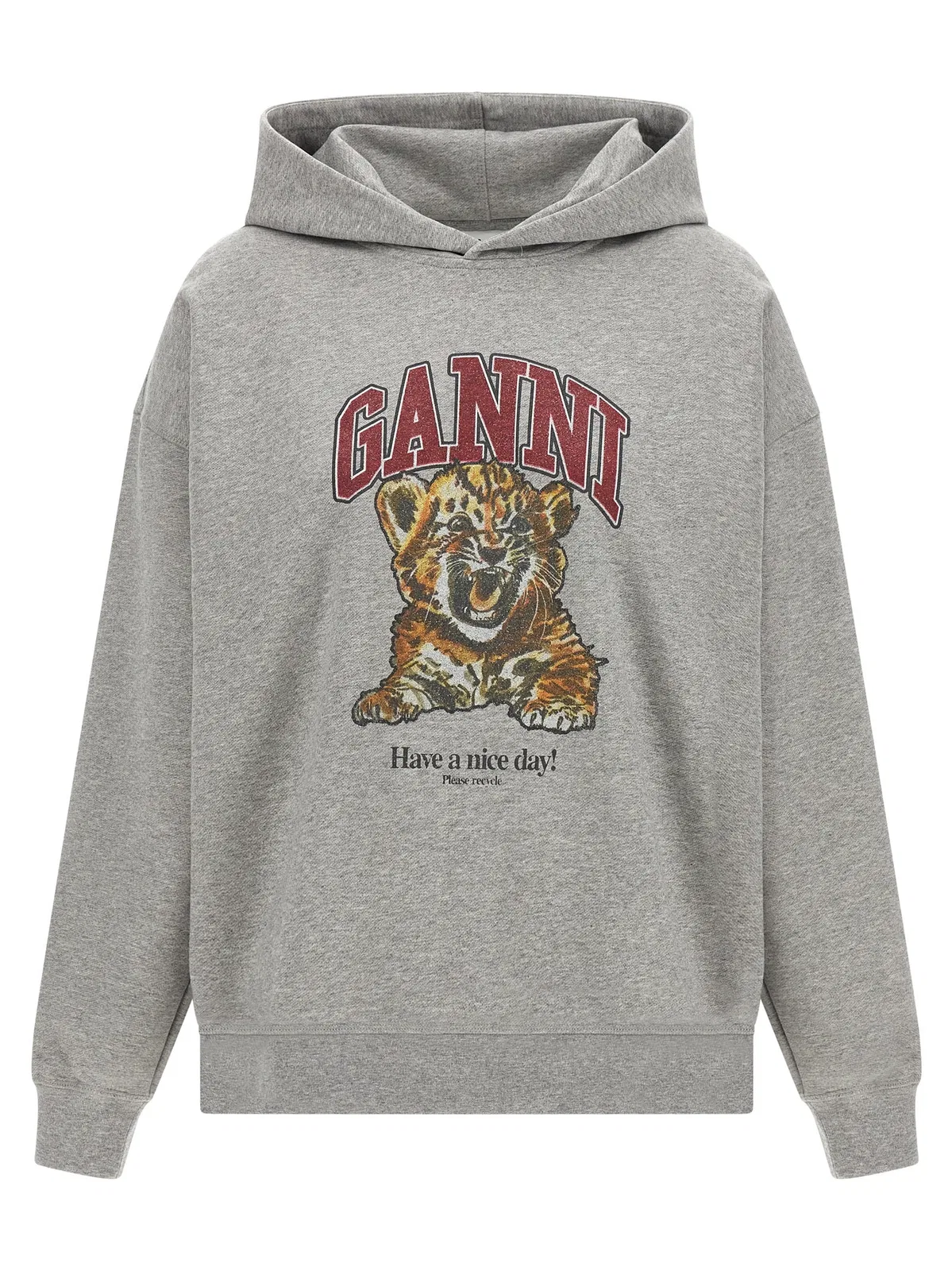 Ganni 'Grey Tiger' Hoodie