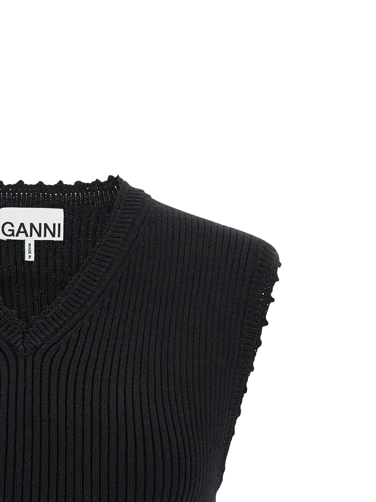 Ganni 'Cotton Crochet' Vest