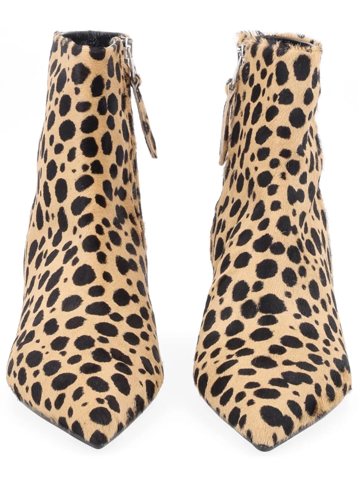 Aeyde Beige Calfhair Leather Heels
