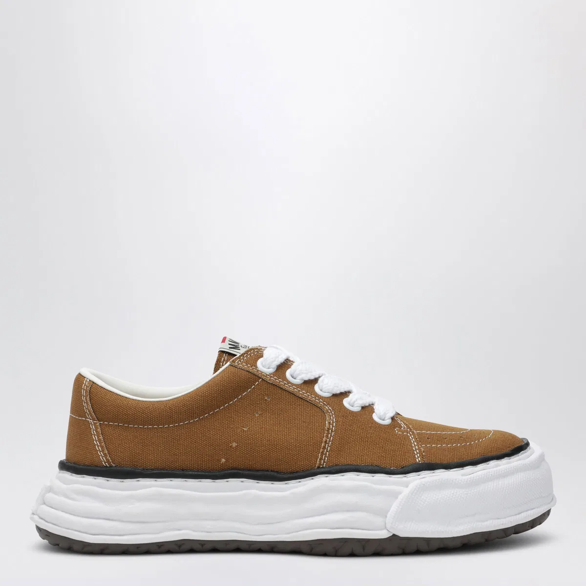 Maison mihara yasuhiro Eric Sneaker In Brown Canvas