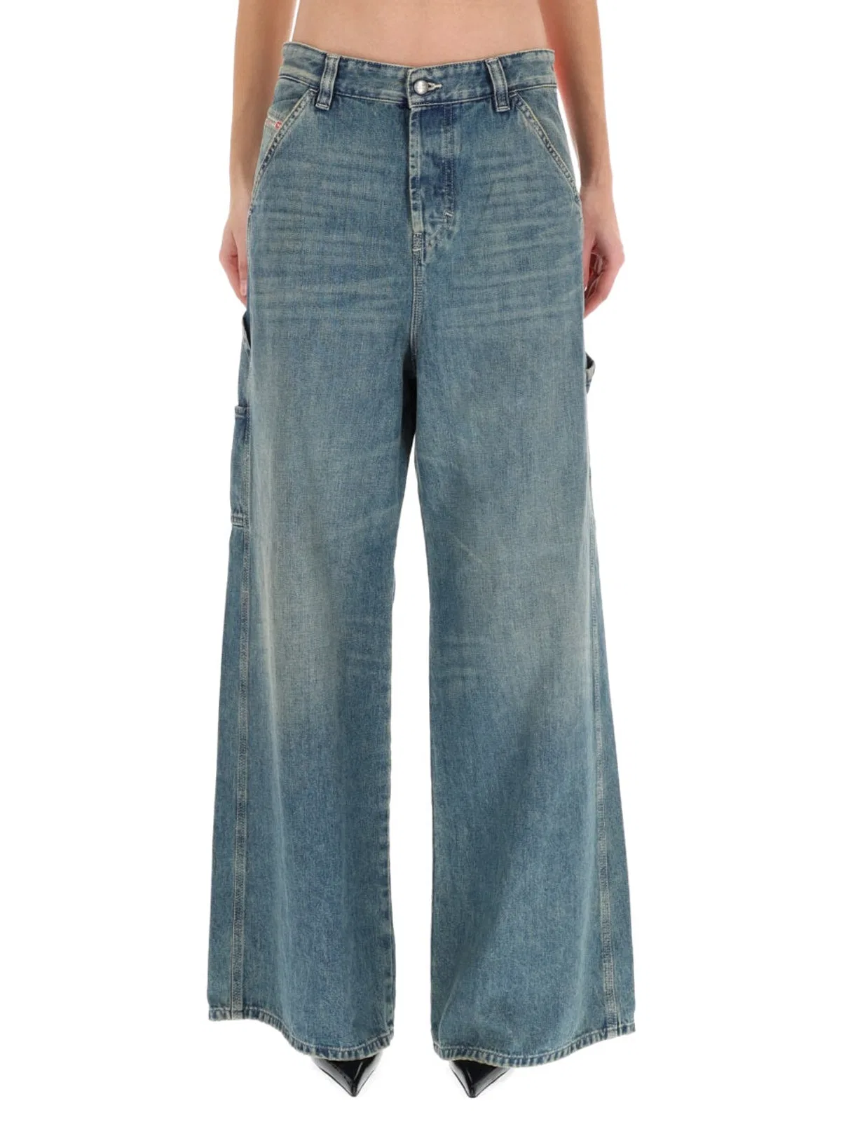 Diesel D-Sire-W Wide-Leg Jeans