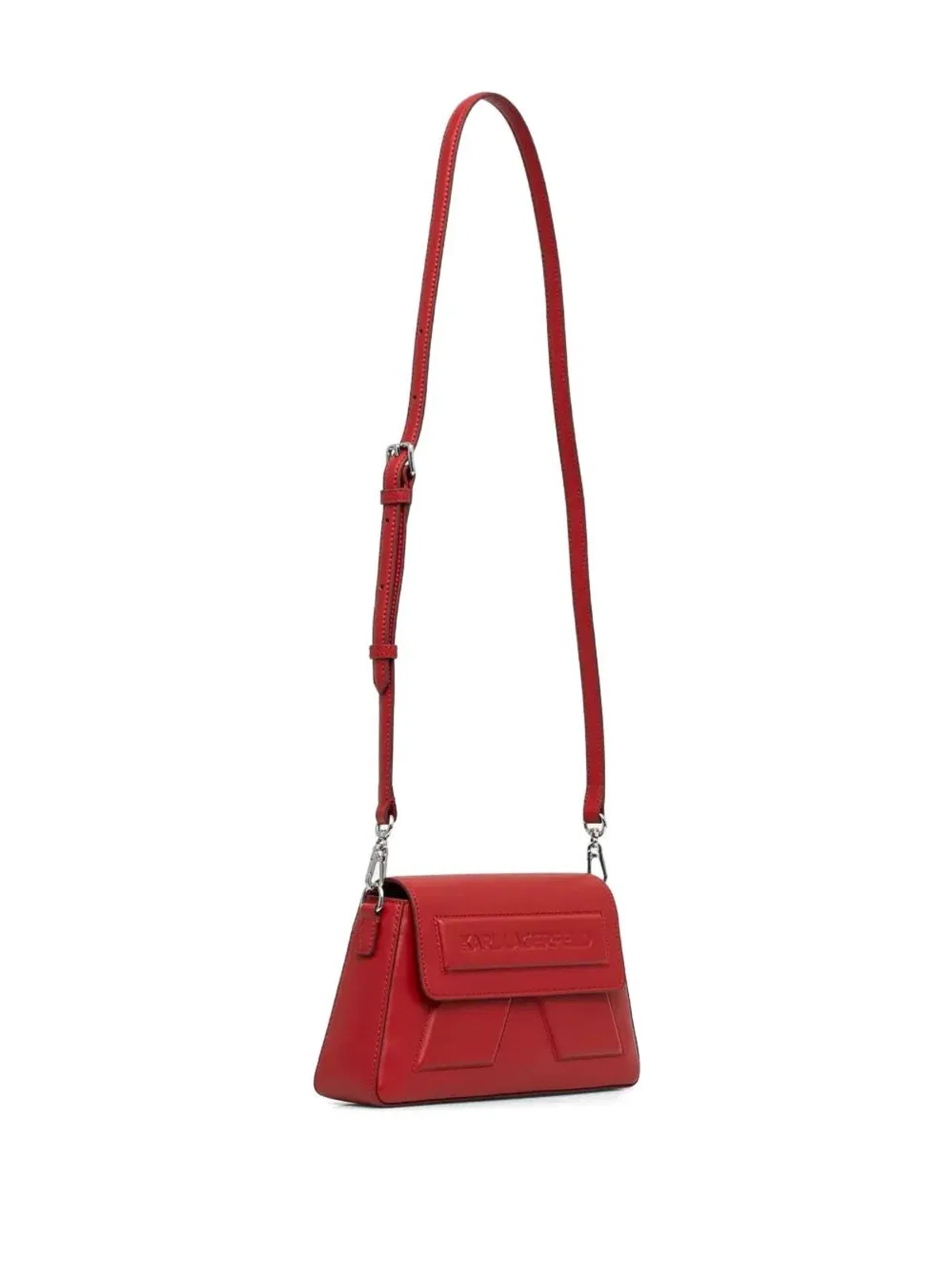 Karl Lagerfeld Crossbody Ikon Red Relief Logo