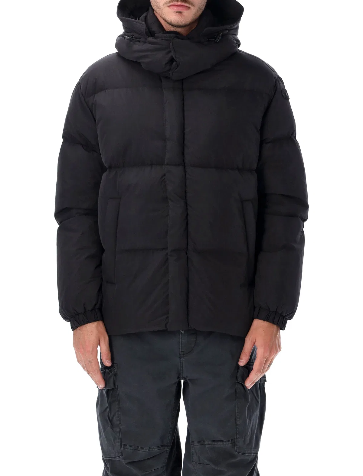 Diesel Quilted Down Jacket In Viraloff® Taslan