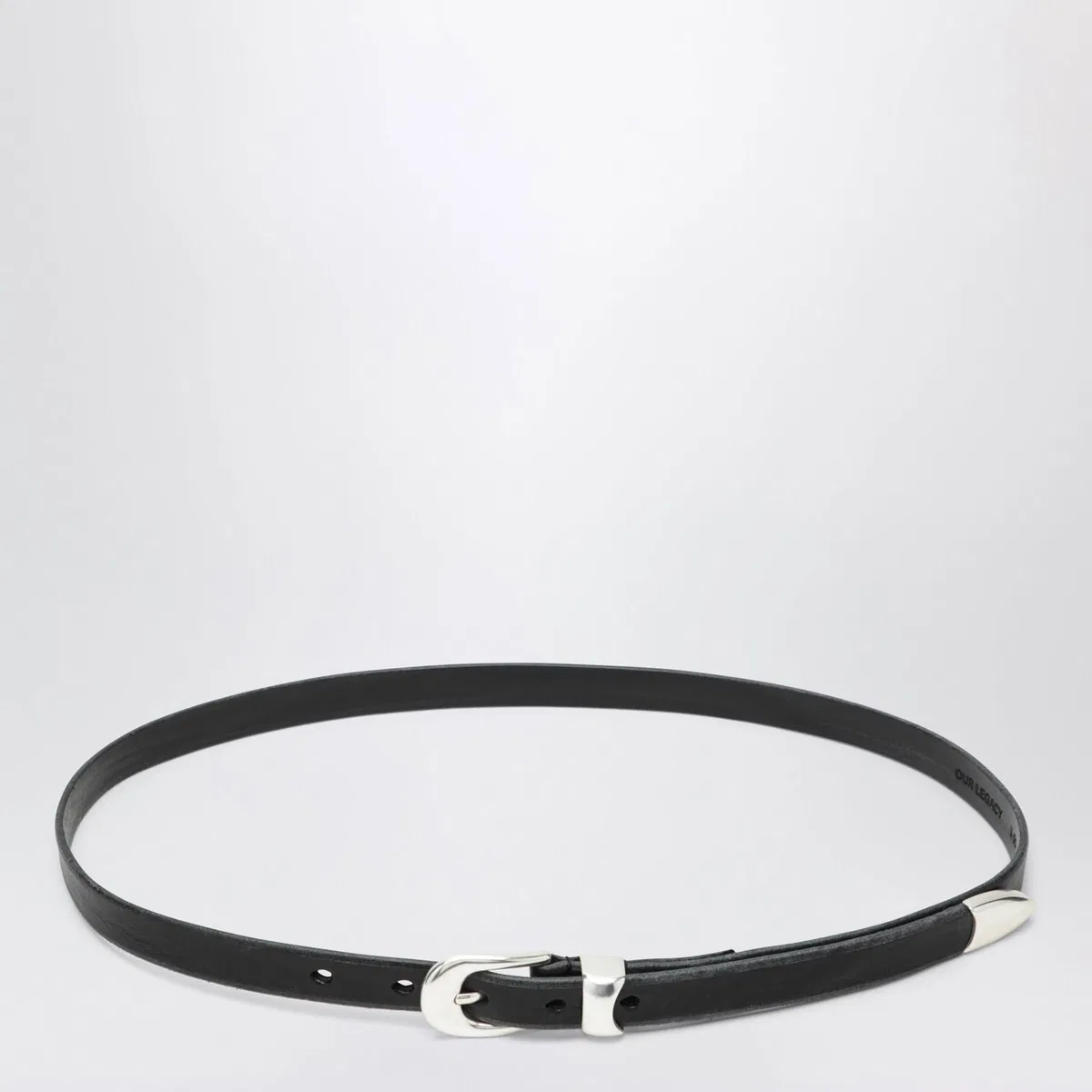 Our legacy Olega Belt In Black Calfskin Leather